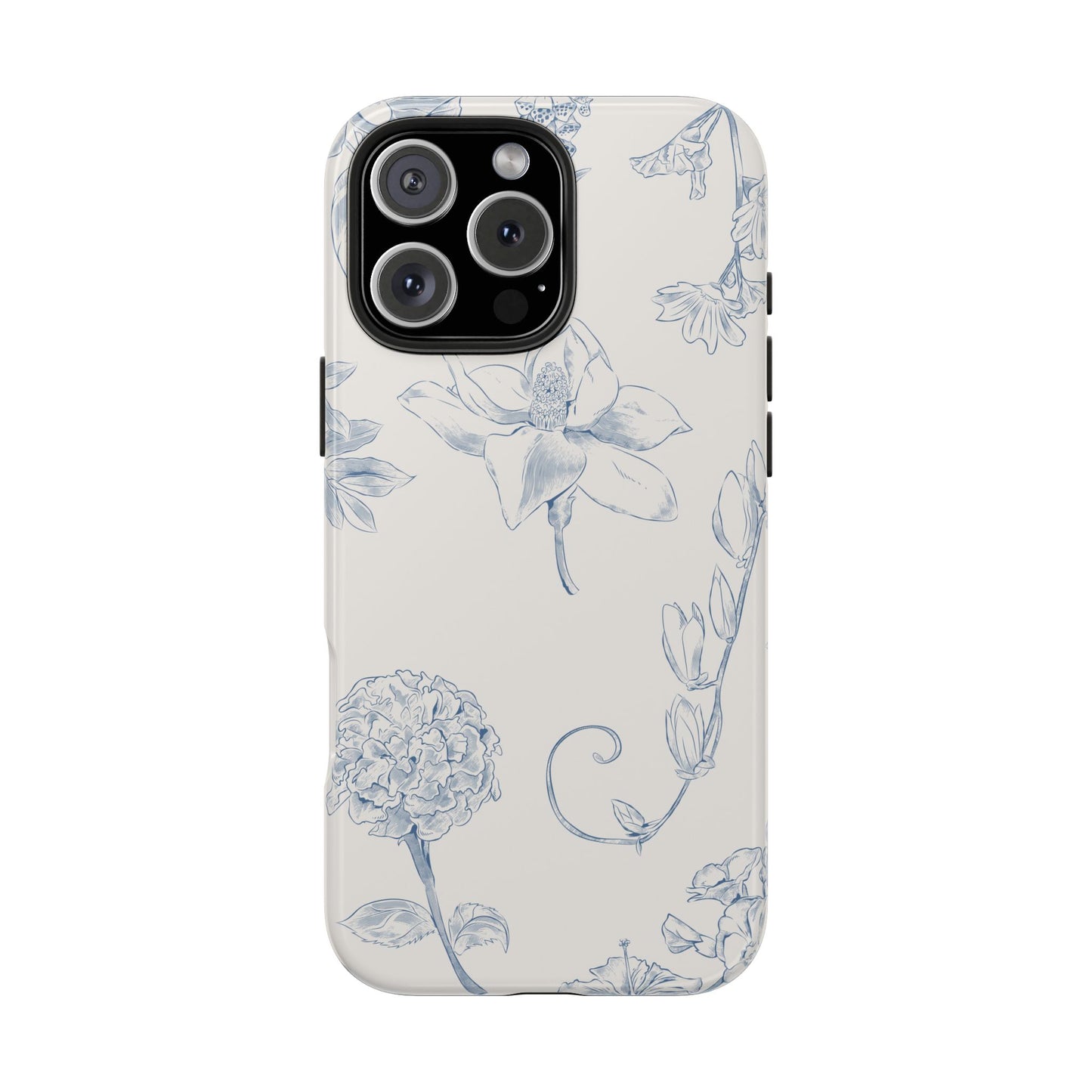 Jasmine Sketch Phone Case – Artistic Design, Slim, Durable & MagSafe Compatible