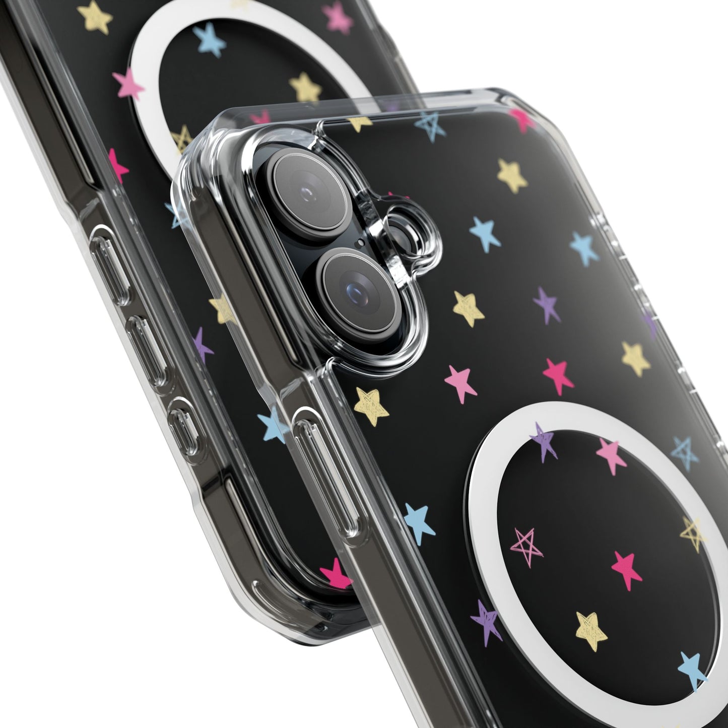 Space Magic Clear Phone Case – Slim & Durable Protection with a Stylish Design