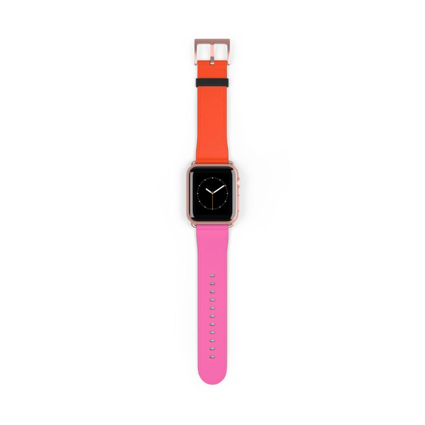 Plaid Sunset Orange & Pink Apple Watch Band - JGUS