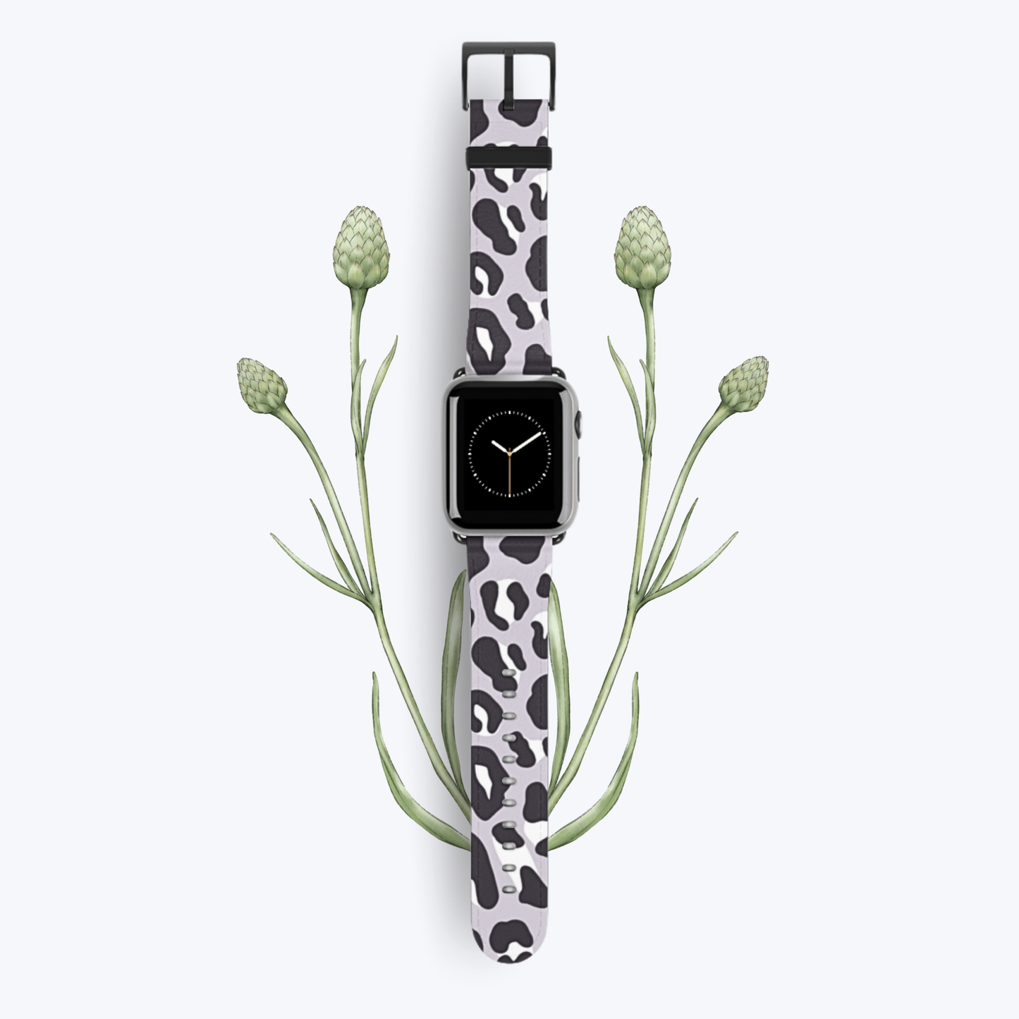 Sleek Leopard Mirage Apple Watch Band – Vegan Leather, Stylish & Durable