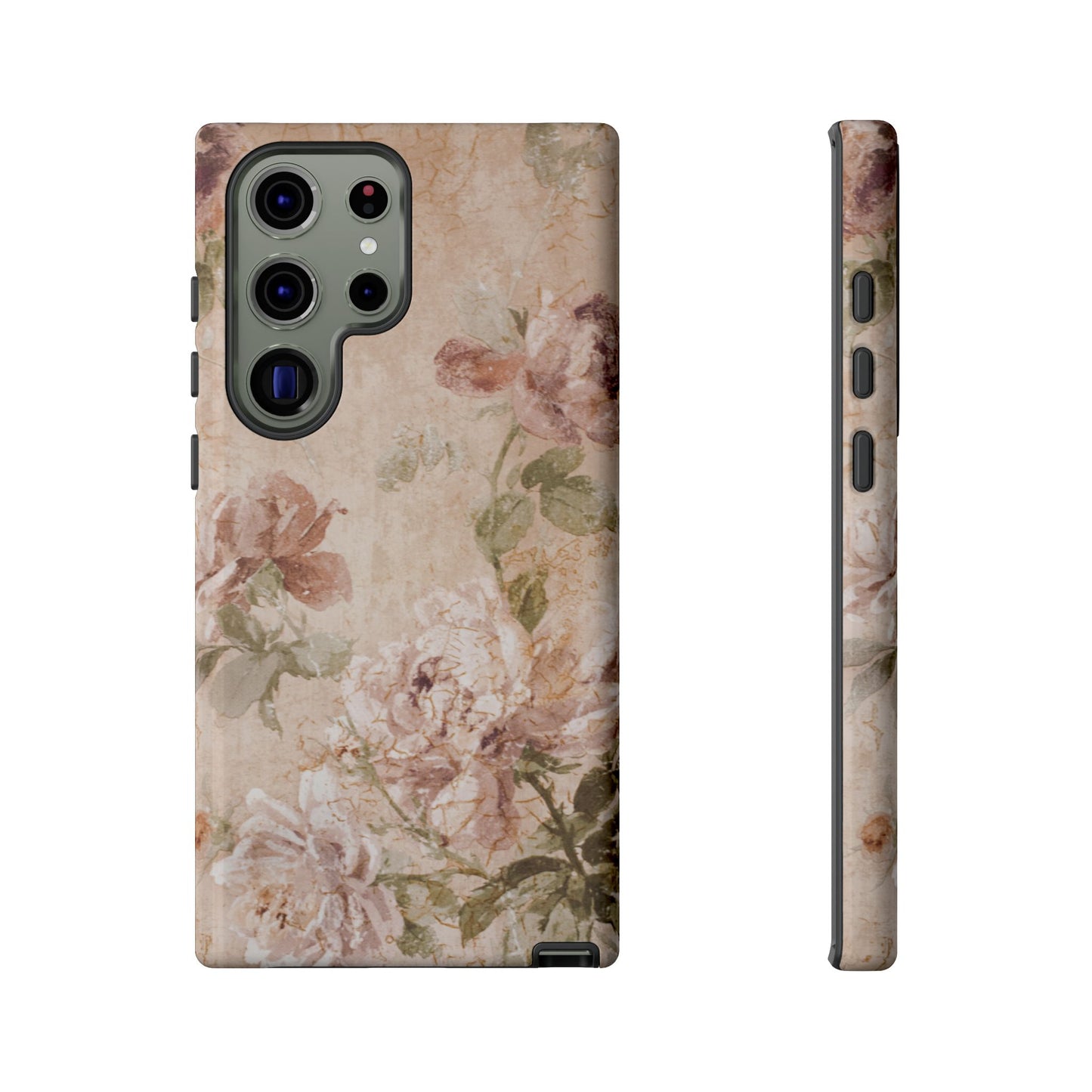 Victorian Floral Phone Case – Vintage Flower Design for iPhone & Samsung