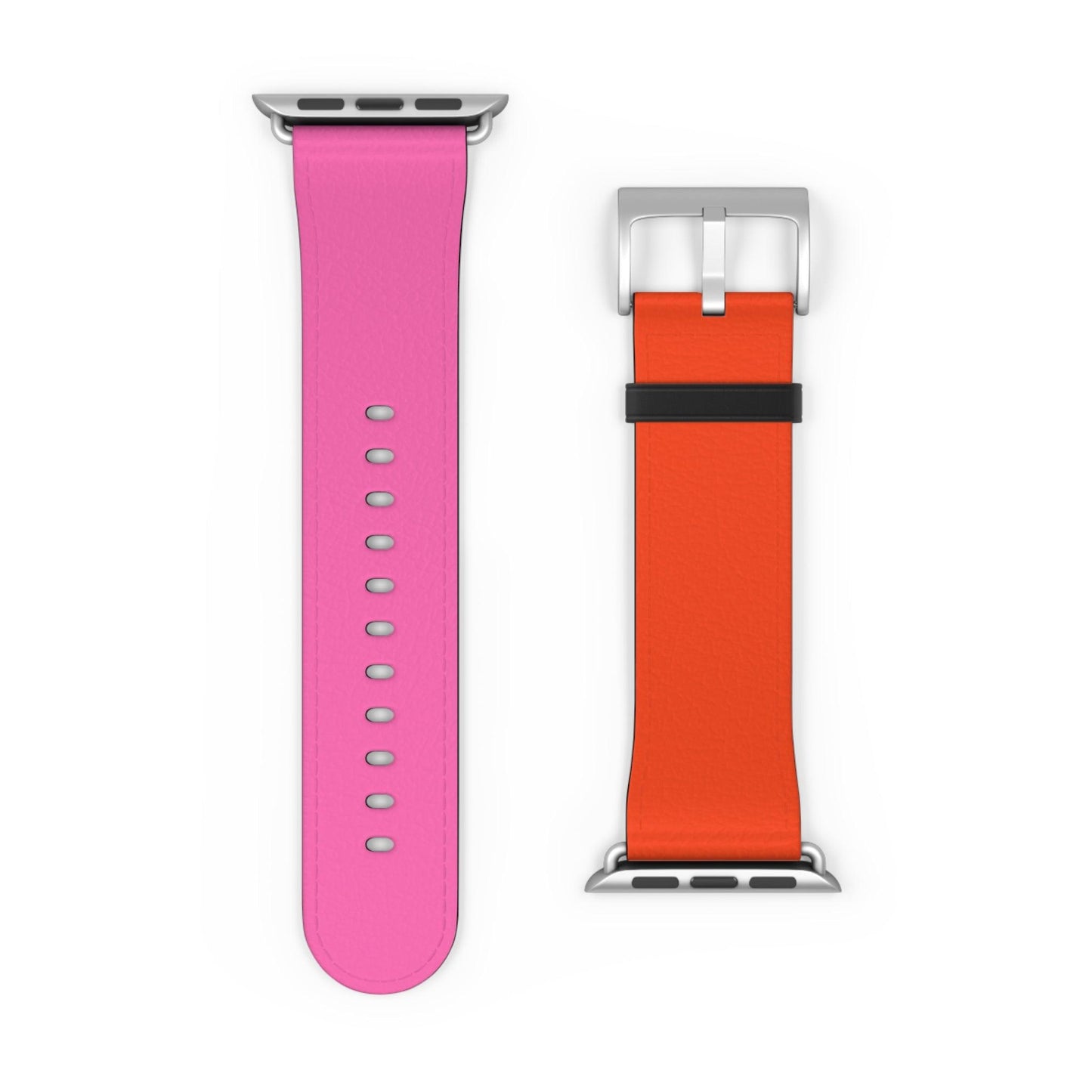 Plaid Sunset Orange & Pink Apple Watch Band - JGUS