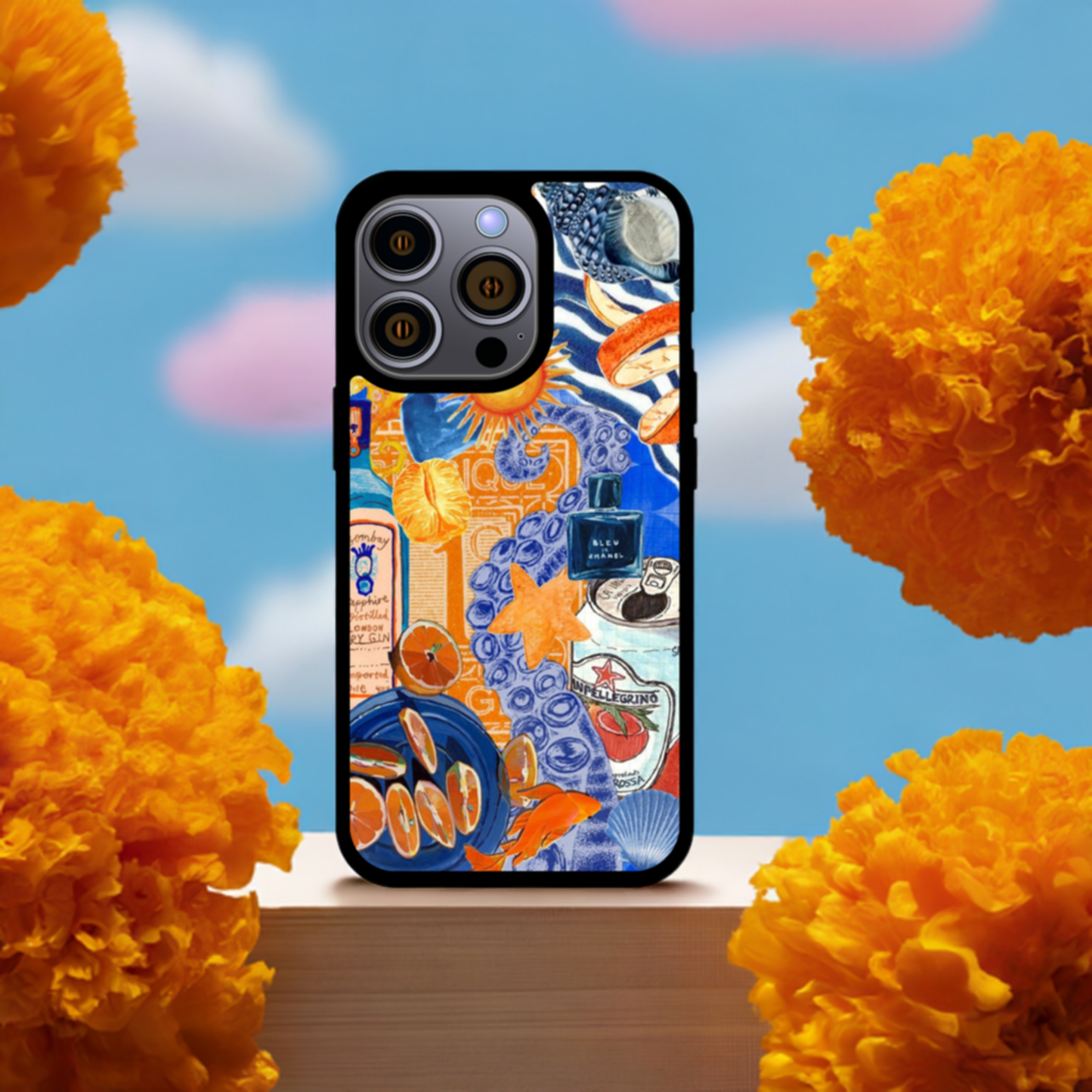 Sunset Splash Collage Phone Case – Vibrant & Protective iPhone Accessory