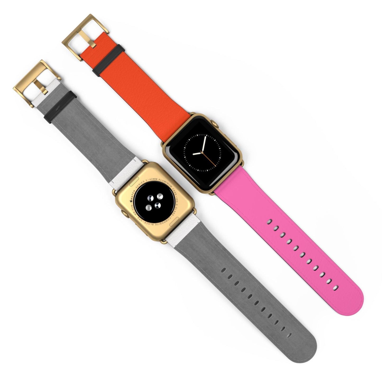Plaid Sunset Orange & Pink Apple Watch Band - JGUS