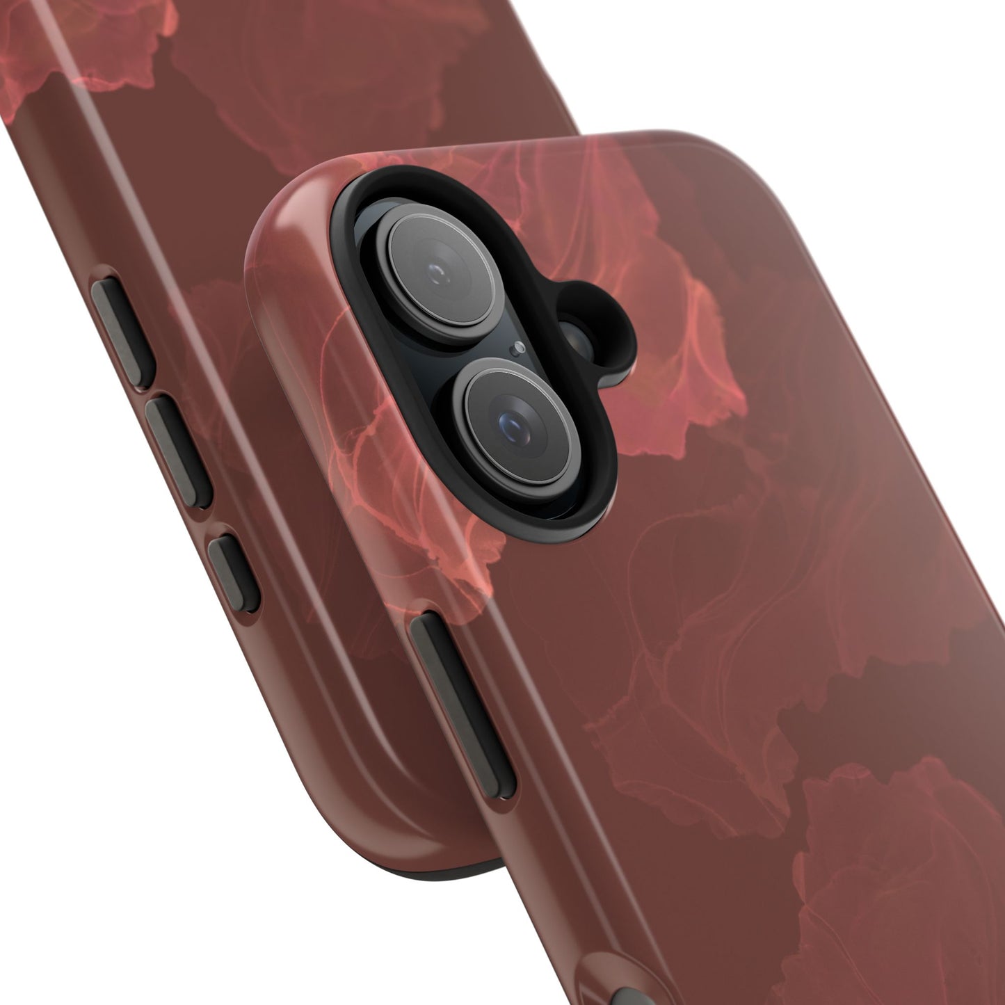 Blush Ink Splash iPhone Case – Dual-Layer, Shockproof Protection
