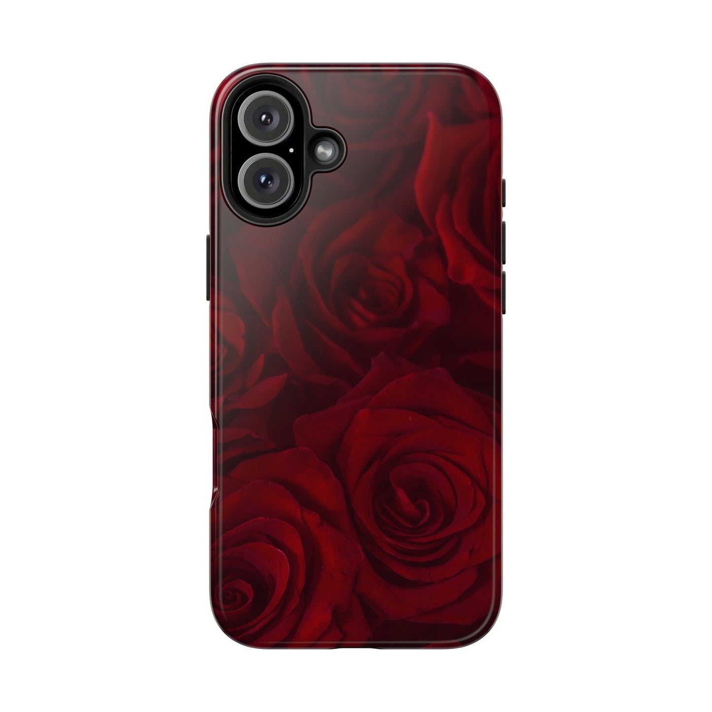 Velvet Rose – Burgundy Floral Phone Case – Timeless Elegance and Protection