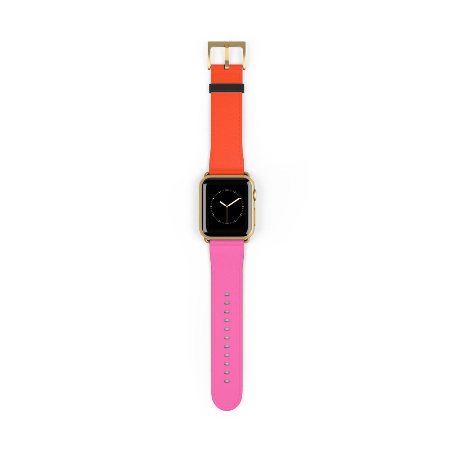 Plaid Sunset Orange & Pink Apple Watch Band - JGUS
