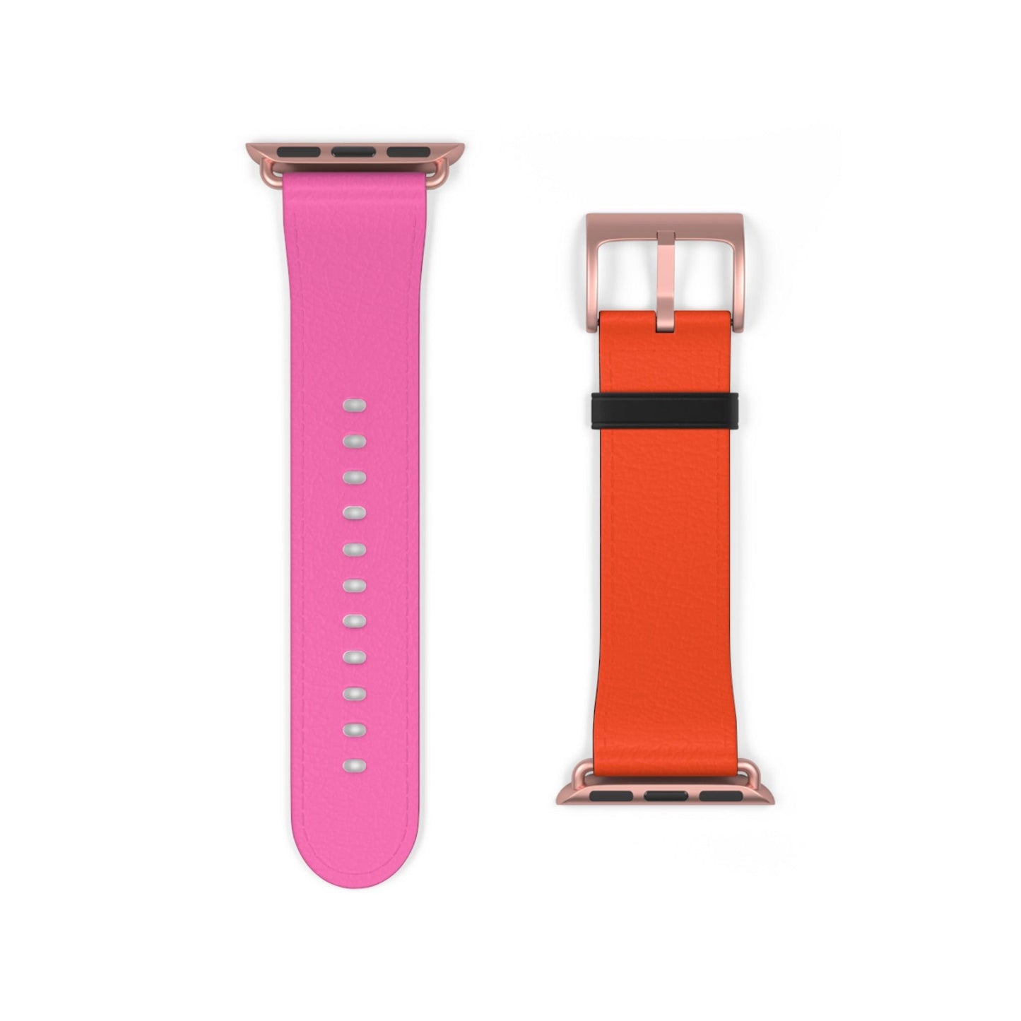 Plaid Sunset Orange & Pink Apple Watch Band - JGUS