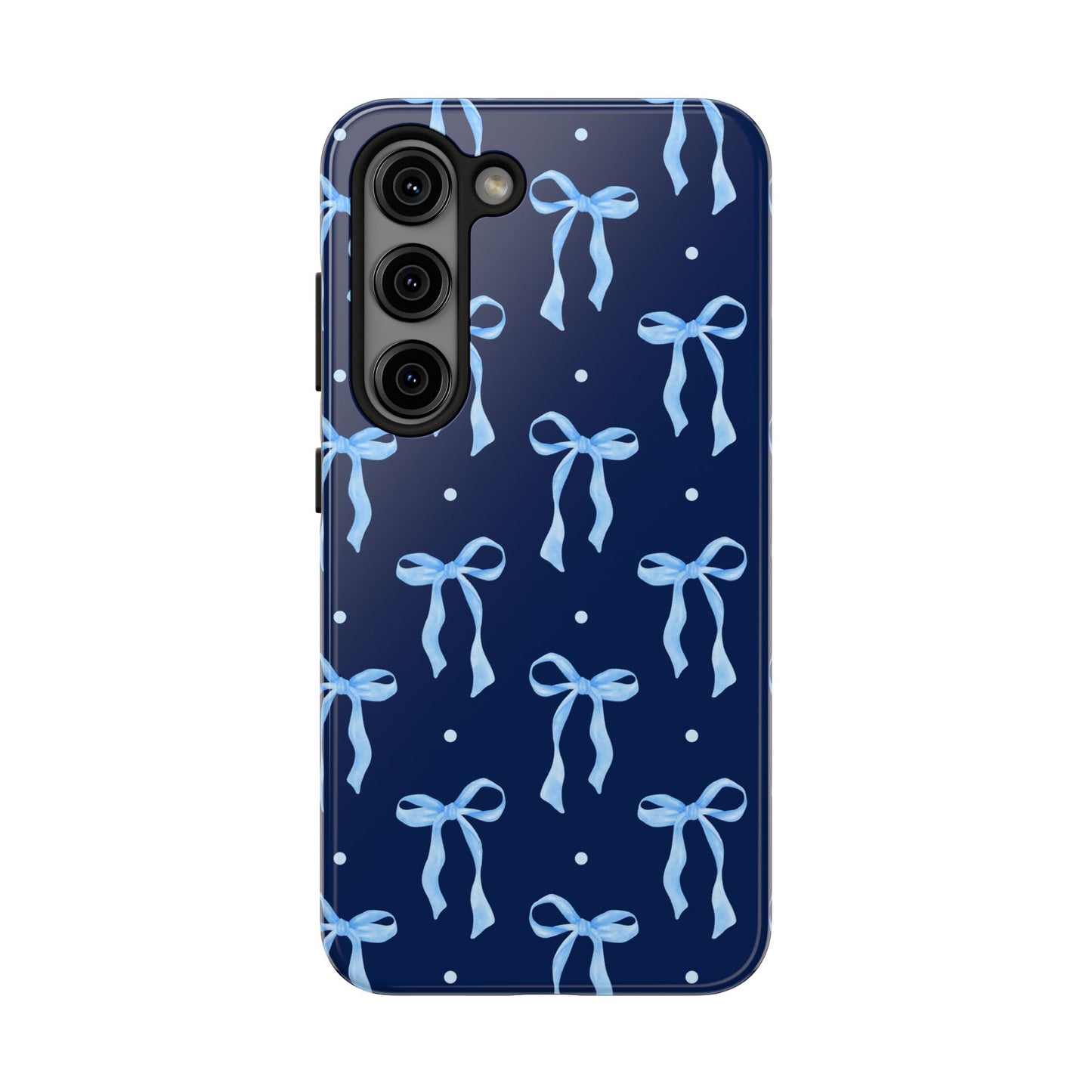 Bows and Blues Phone Case – Cute & Durable Bow Print Case for iPhone & Samsung