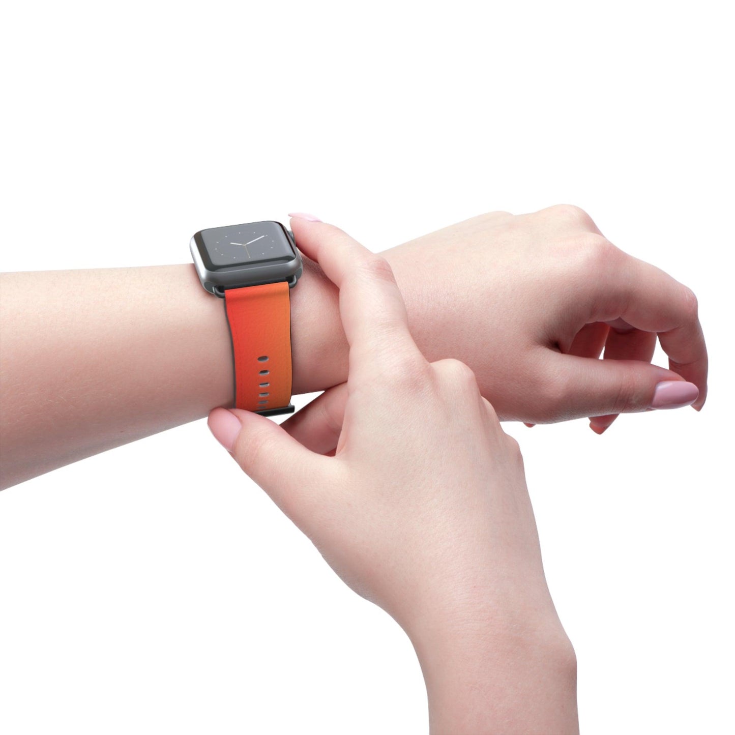 Vibrant Red Orange Apple Watch Band - JGUS
