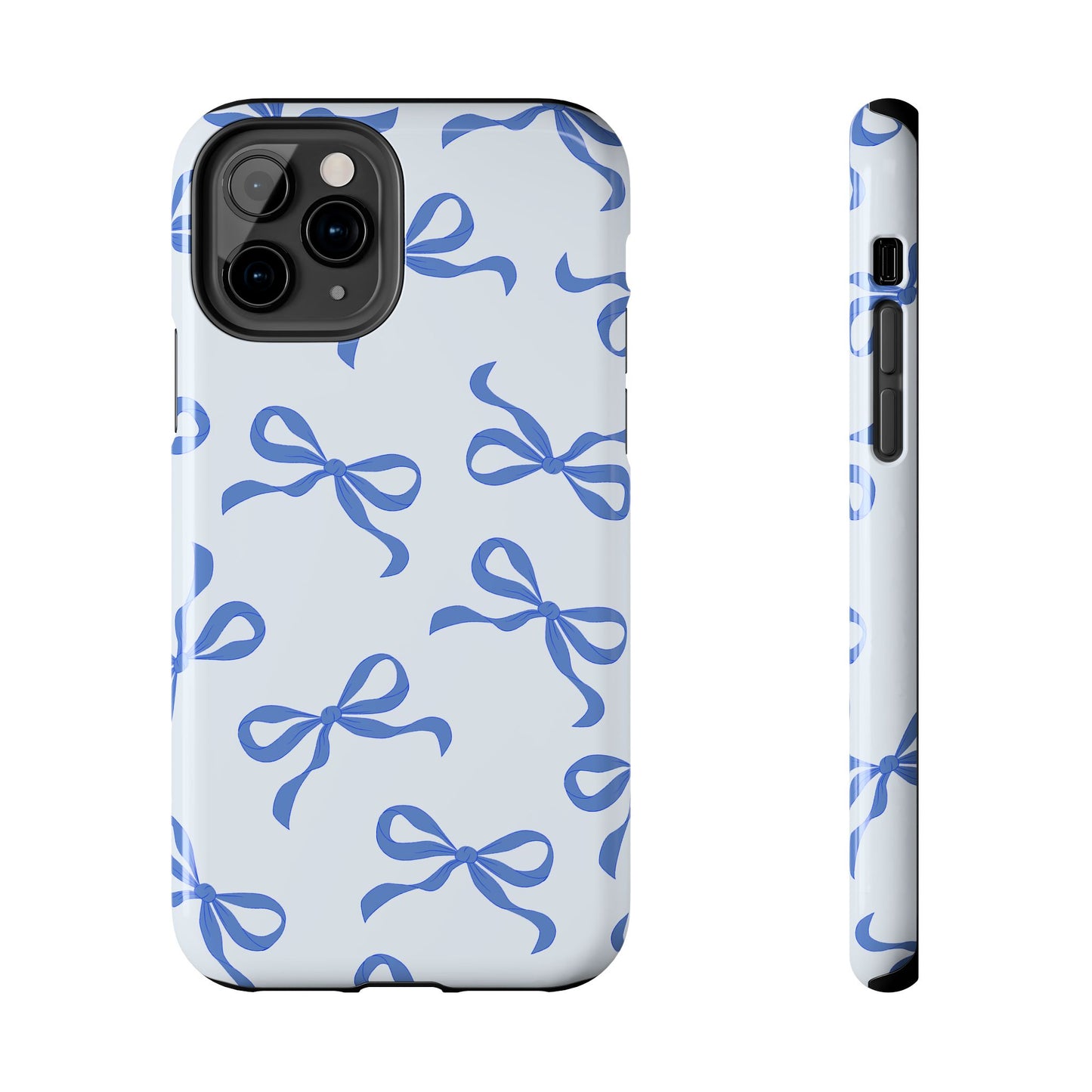 Vintage Blue Bow Phone Case – Playful, Protective, and Eco-Friendly