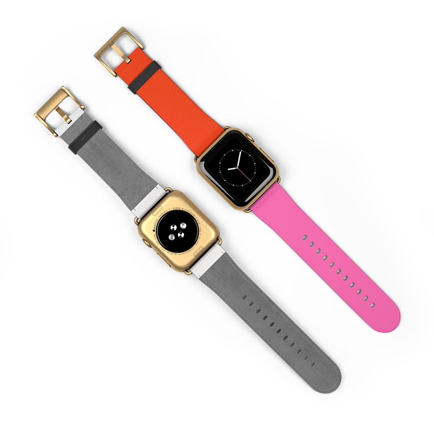 Plaid Sunset Orange & Pink Apple Watch Band - JGUS