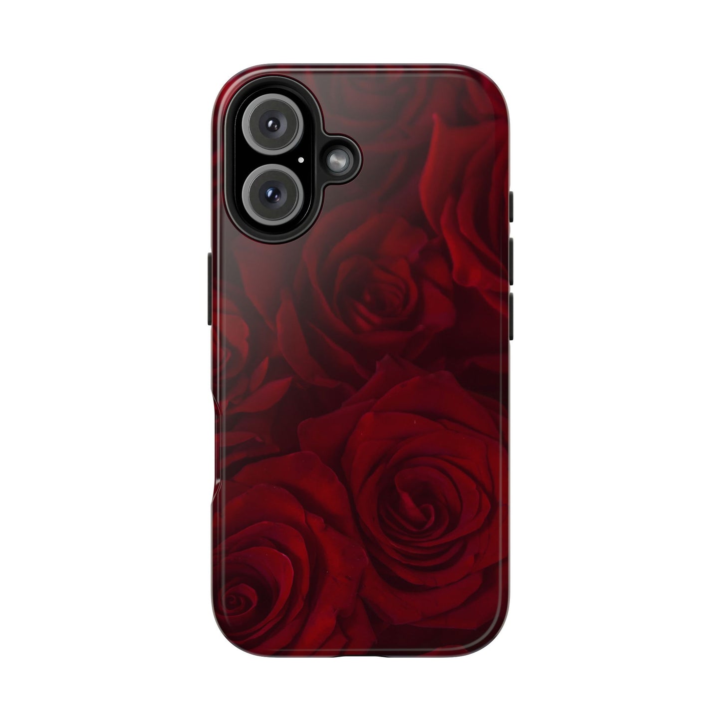 Velvet Rose – Burgundy Floral Phone Case – Timeless Elegance and Protection