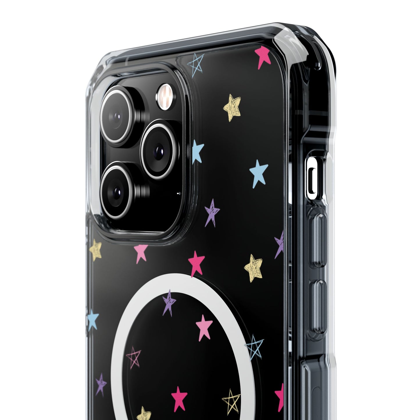 Space Magic Clear Phone Case – Slim & Durable Protection with a Stylish Design