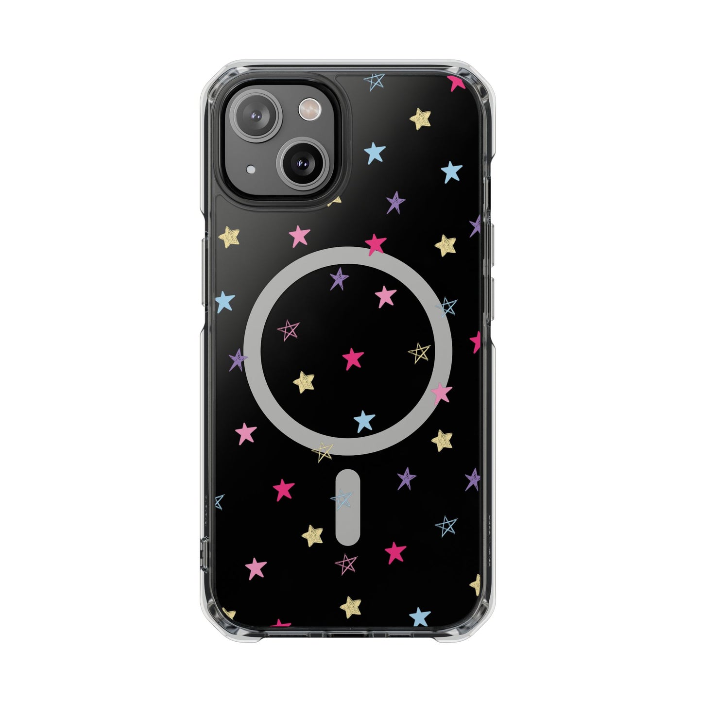 Space Magic Clear Phone Case – Slim & Durable Protection with a Stylish Design
