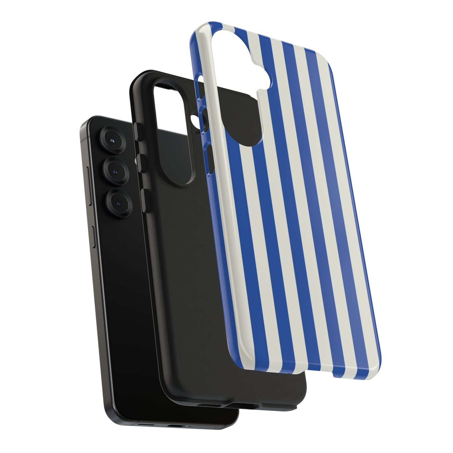 Blue White Striped Phone Case