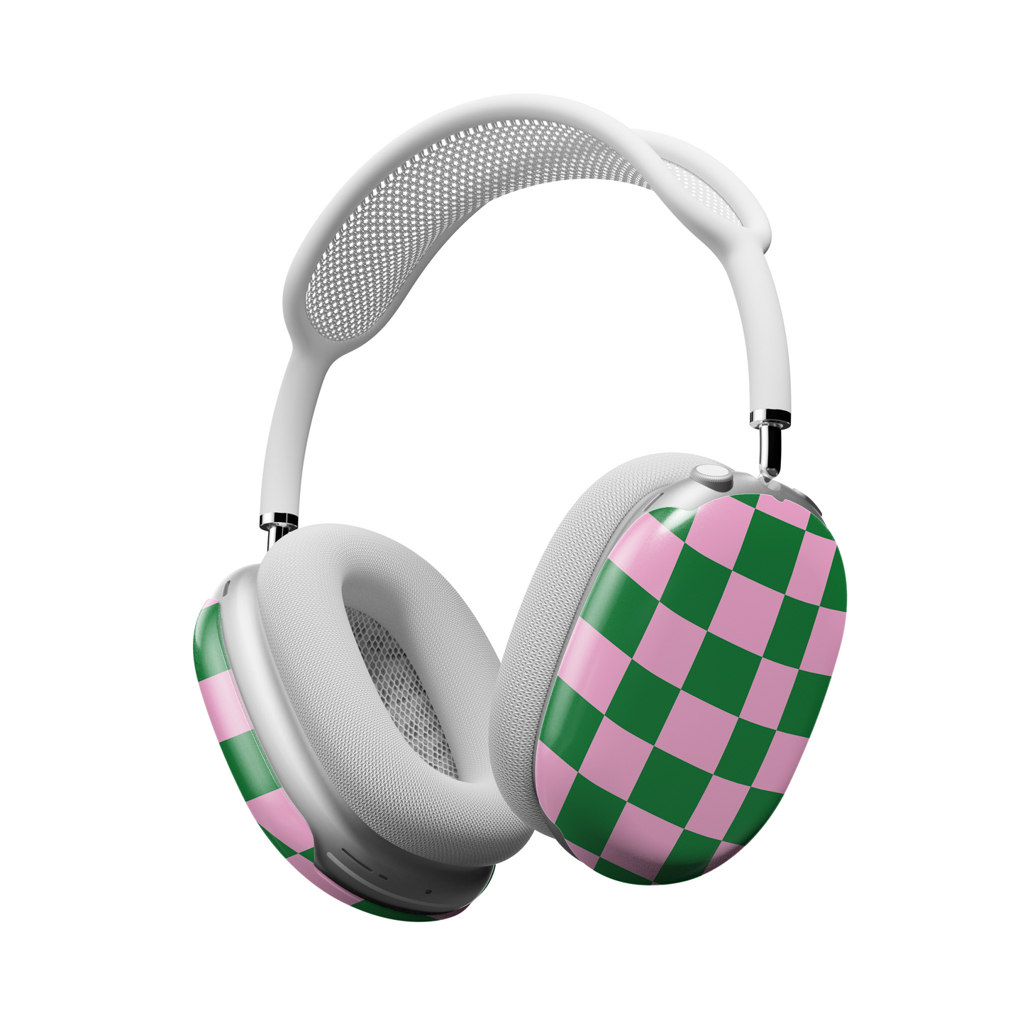 Pink Checkered Retro Aesthetic AirPods Max® Case | Customizable, Protective, Stylish