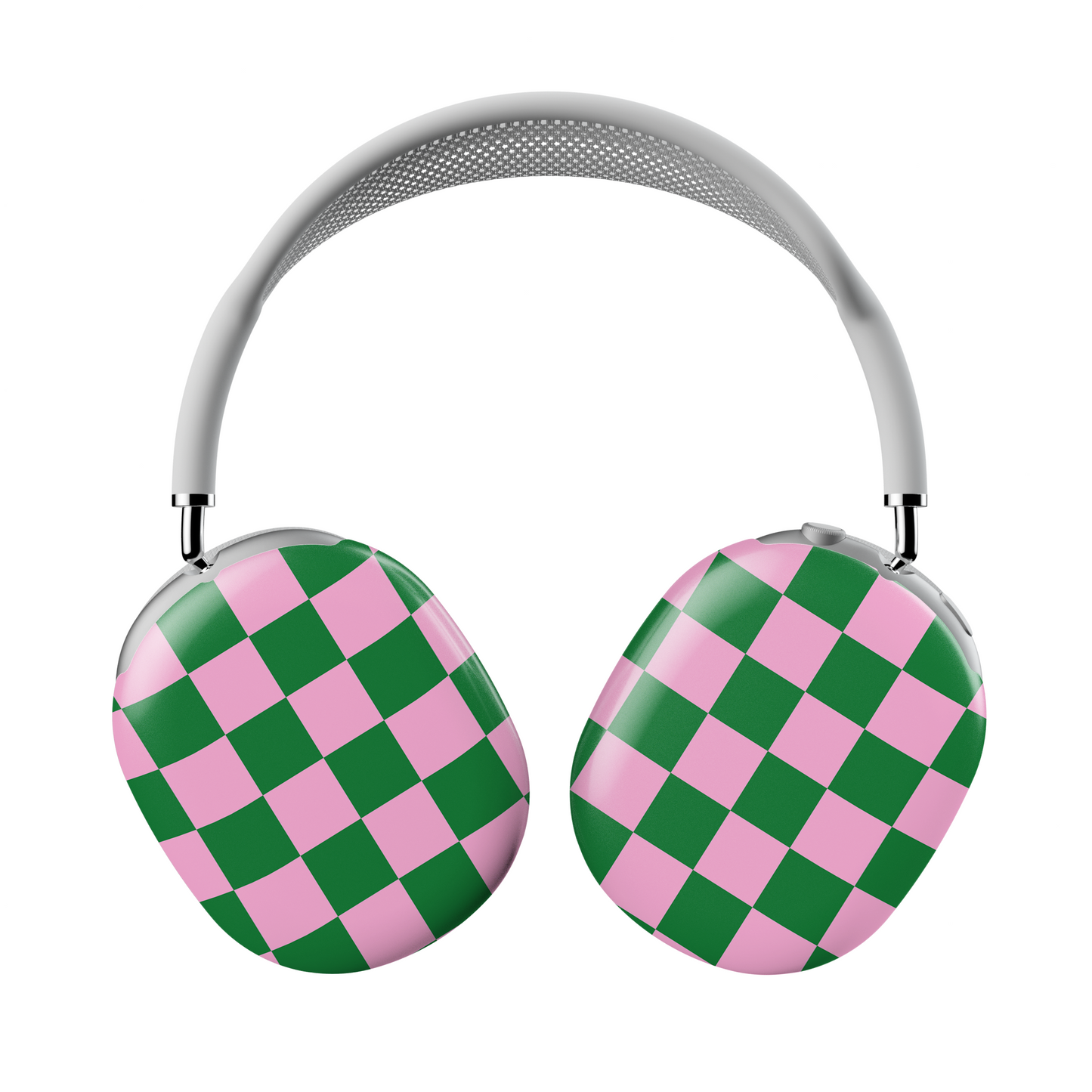 Pink Checkered Retro Aesthetic AirPods Max® Case | Customizable, Protective, Stylish