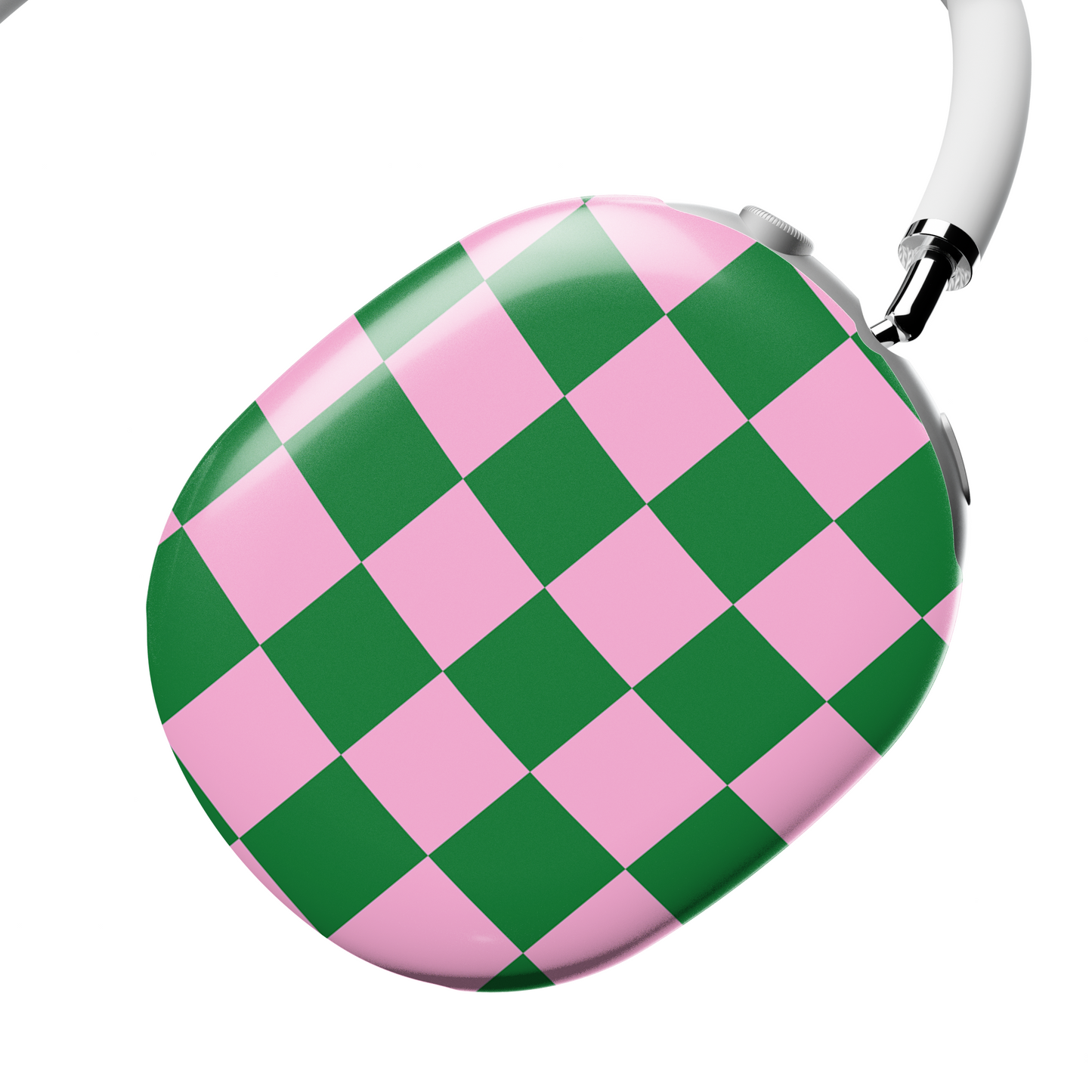 Pink Checkered Retro Aesthetic AirPods Max® Case | Customizable, Protective, Stylish