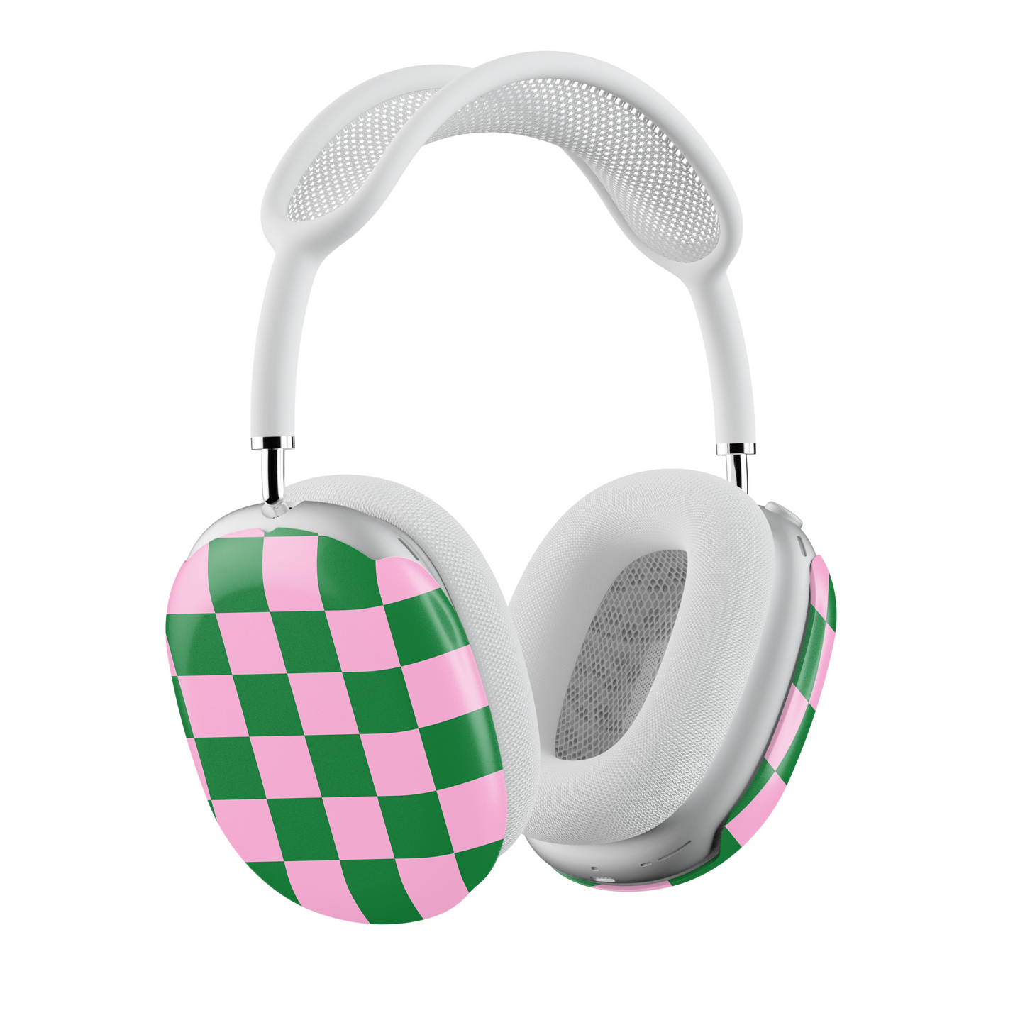 Pink Checkered Retro Aesthetic AirPods Max® Case | Customizable, Protective, Stylish
