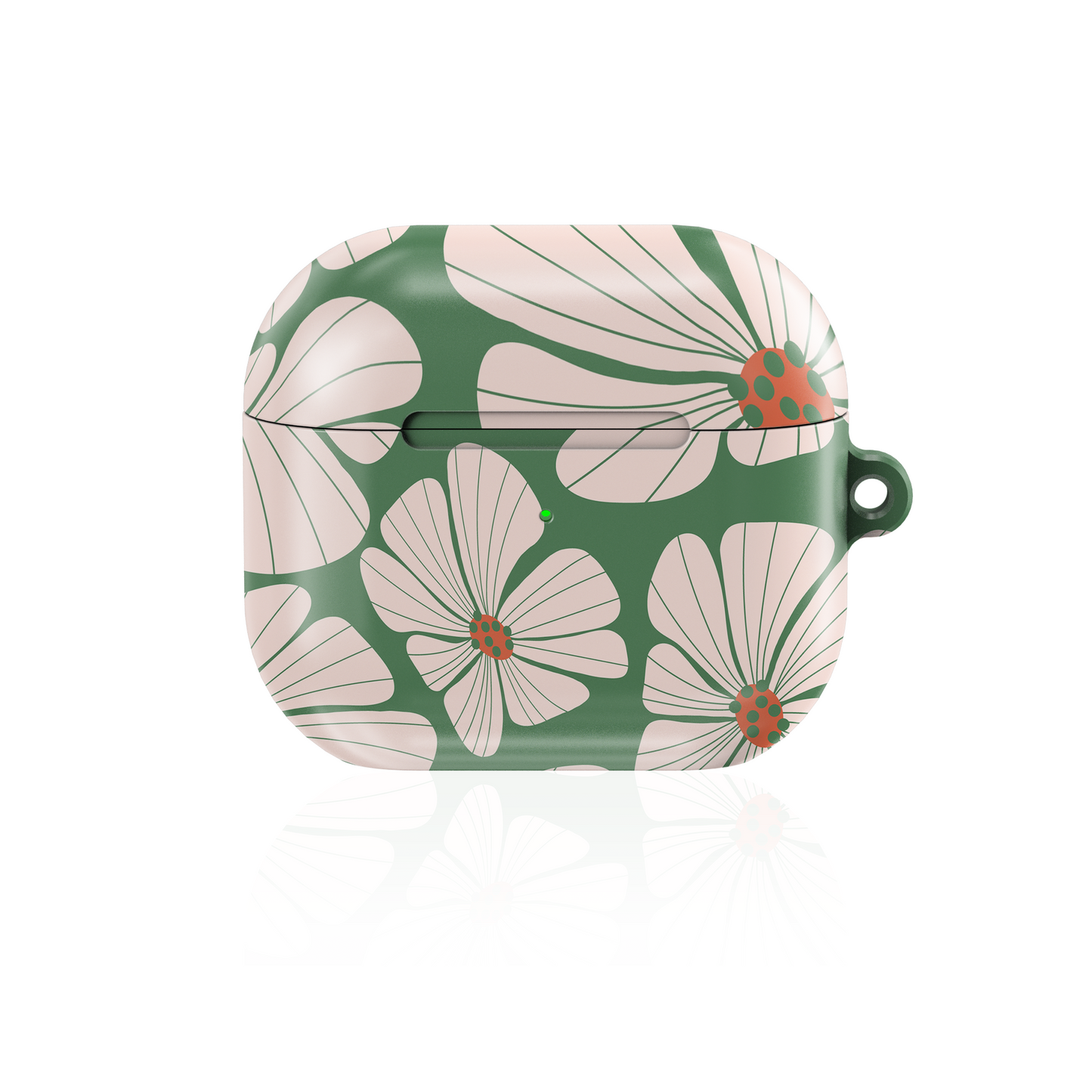 Abstract Retro floral Shockproof & Scratch-Resistant AirPods Case – Wireless Charging Compatible