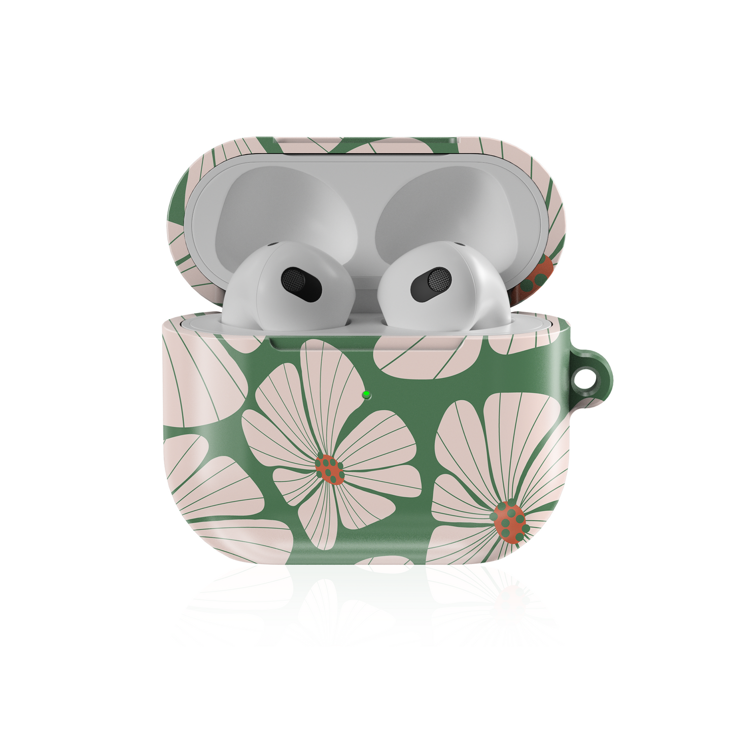 Abstract Retro floral Shockproof & Scratch-Resistant AirPods Case – Wireless Charging Compatible