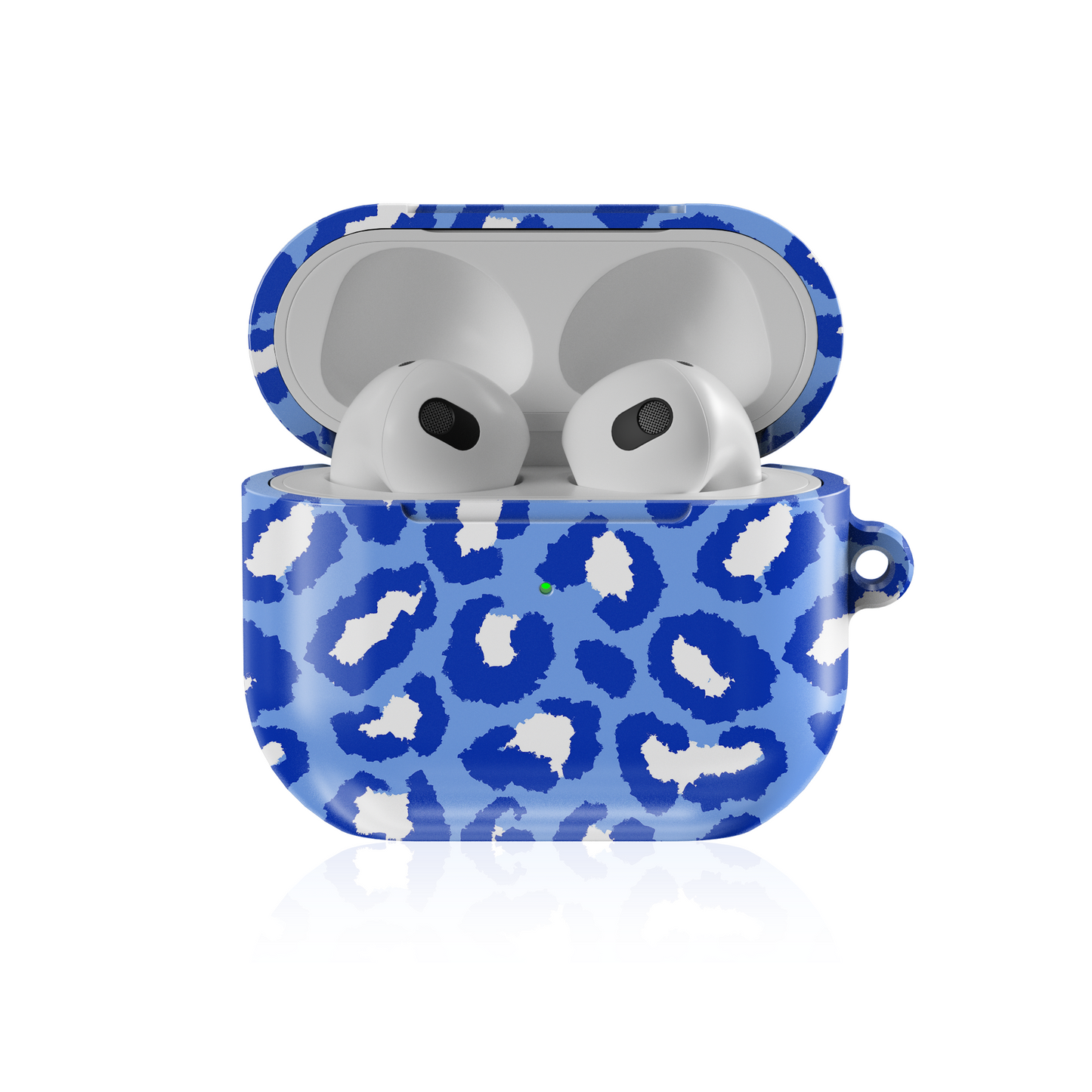 Leopard Vibes - Blue Edition Shockproof & Scratch-Resistant AirPods Case – Wireless Charging Compatible
