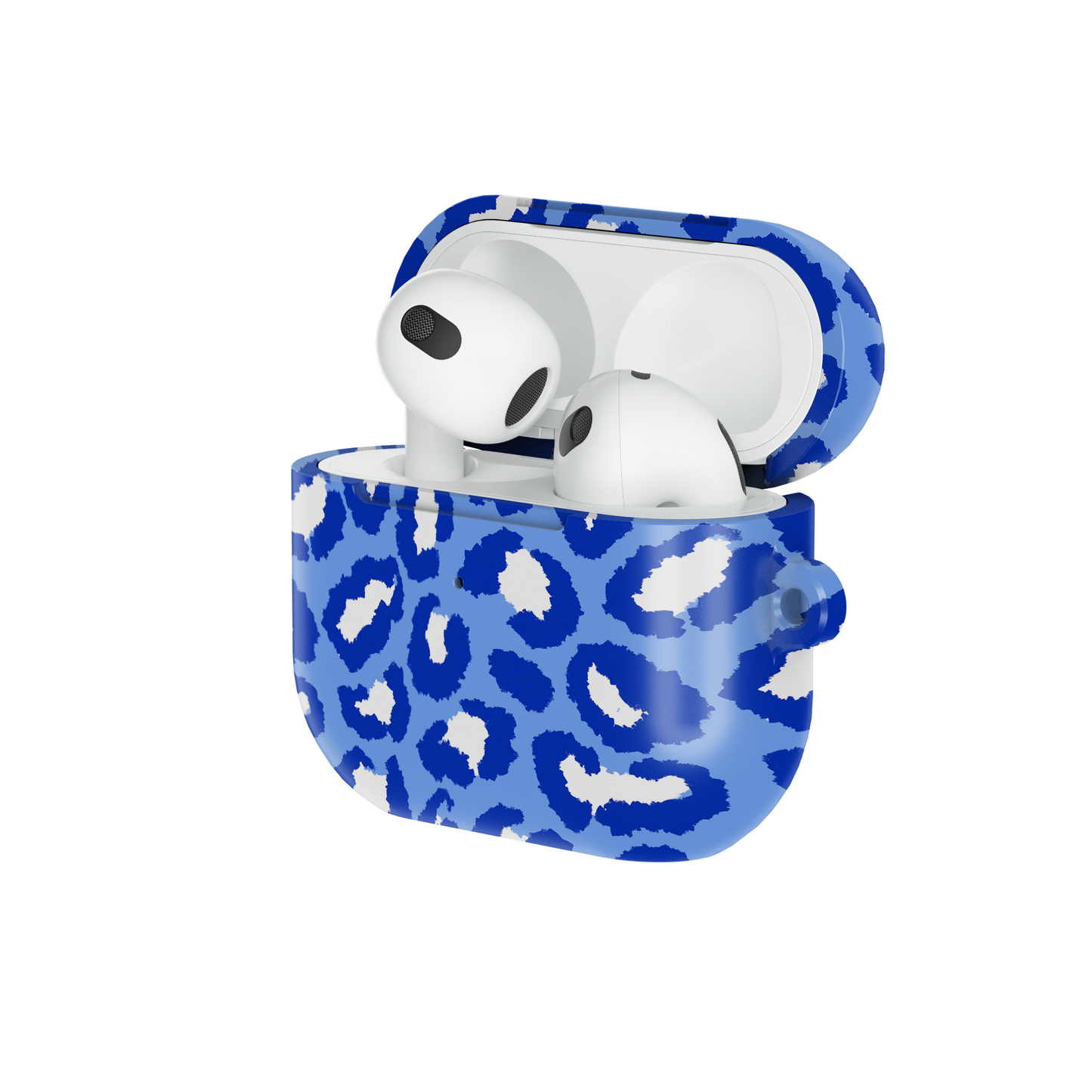 Leopard Vibes - Blue Edition Shockproof & Scratch-Resistant AirPods Case – Wireless Charging Compatible