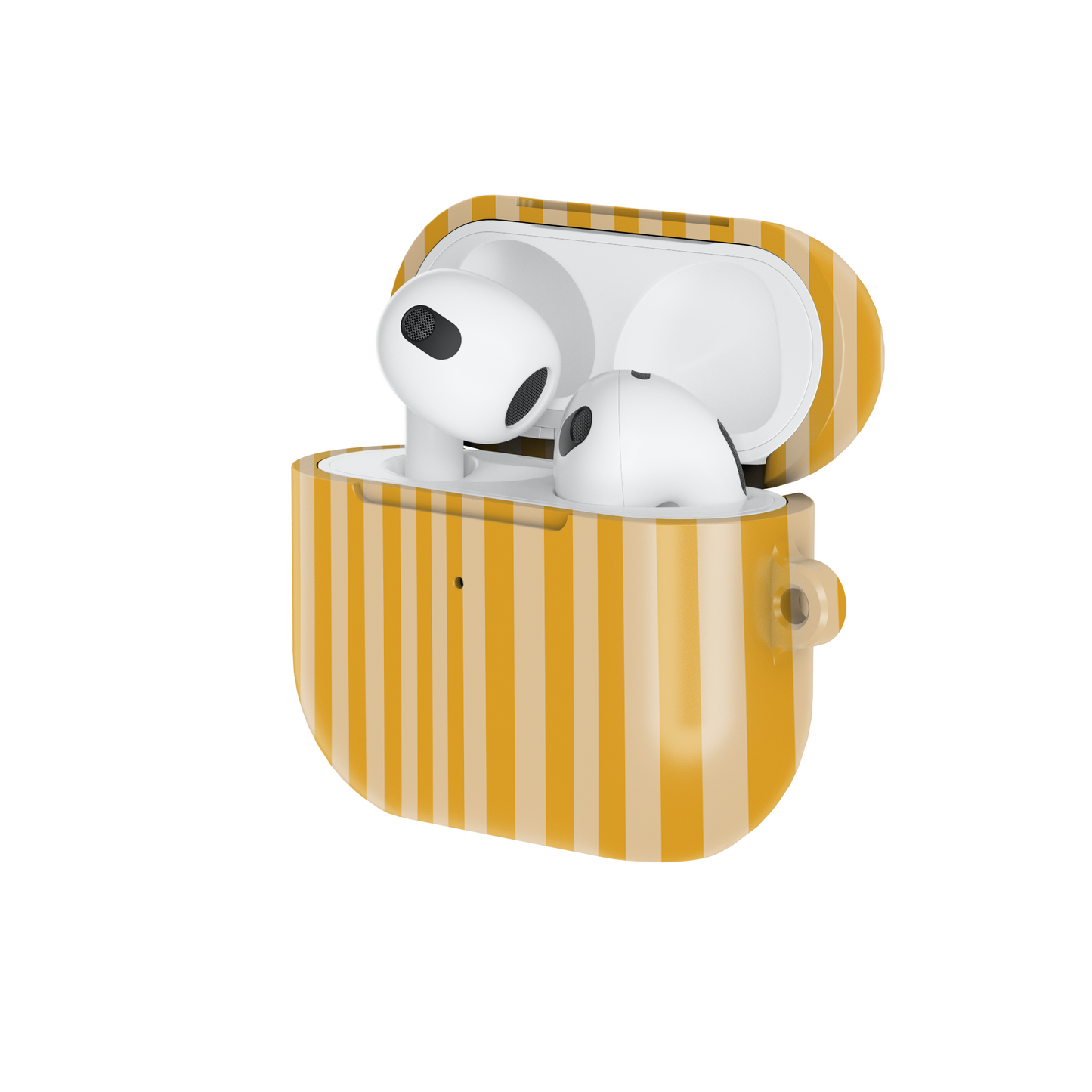 Sunny Stripes Shockproof & Scratch-Resistant AirPods Case – Wireless Charging Compatible
