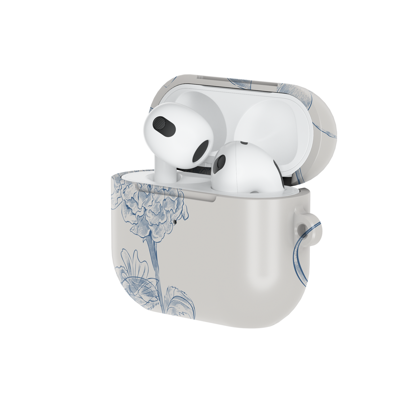 Jasmine Sketch Shockproof & Scratch-Resistant AirPods Case – Wireless Charging Compatible