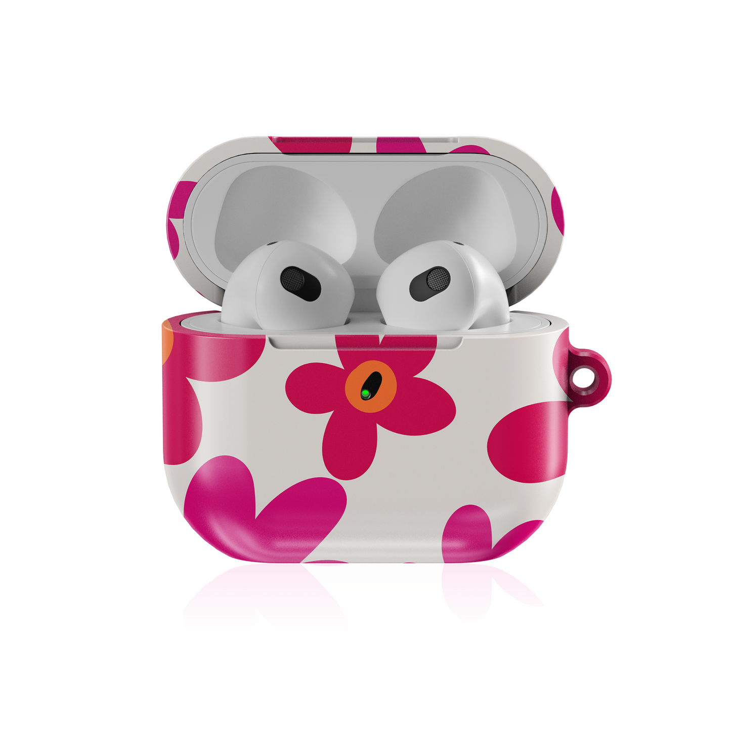 Abstract Florals Shockproof & Scratch-Resistant AirPods Case – Wireless Charging Compatible