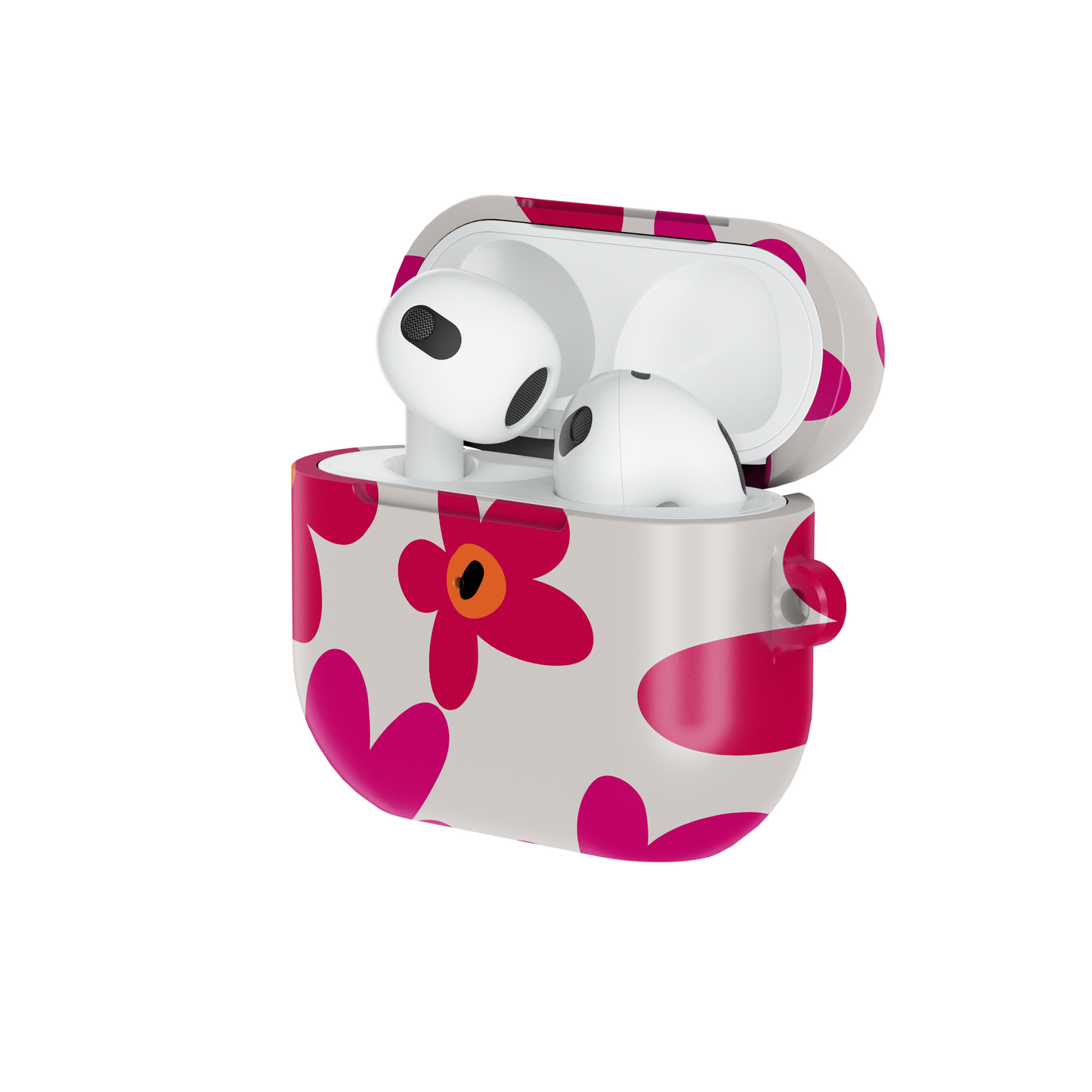 Abstract Florals Shockproof & Scratch-Resistant AirPods Case – Wireless Charging Compatible