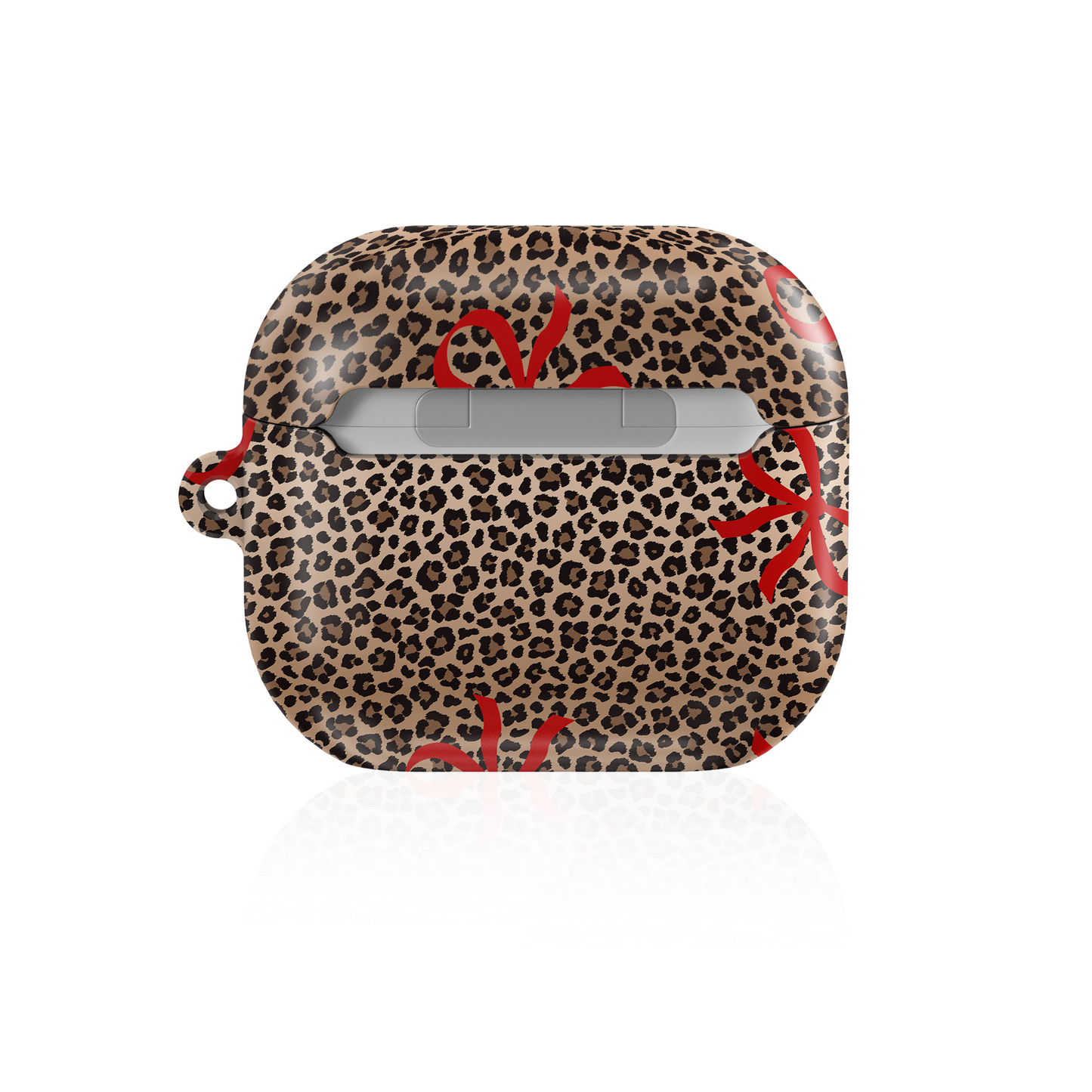 Bold Bow Leopard Shockproof & Scratch-Resistant AirPods Case – Wireless Charging Compatible