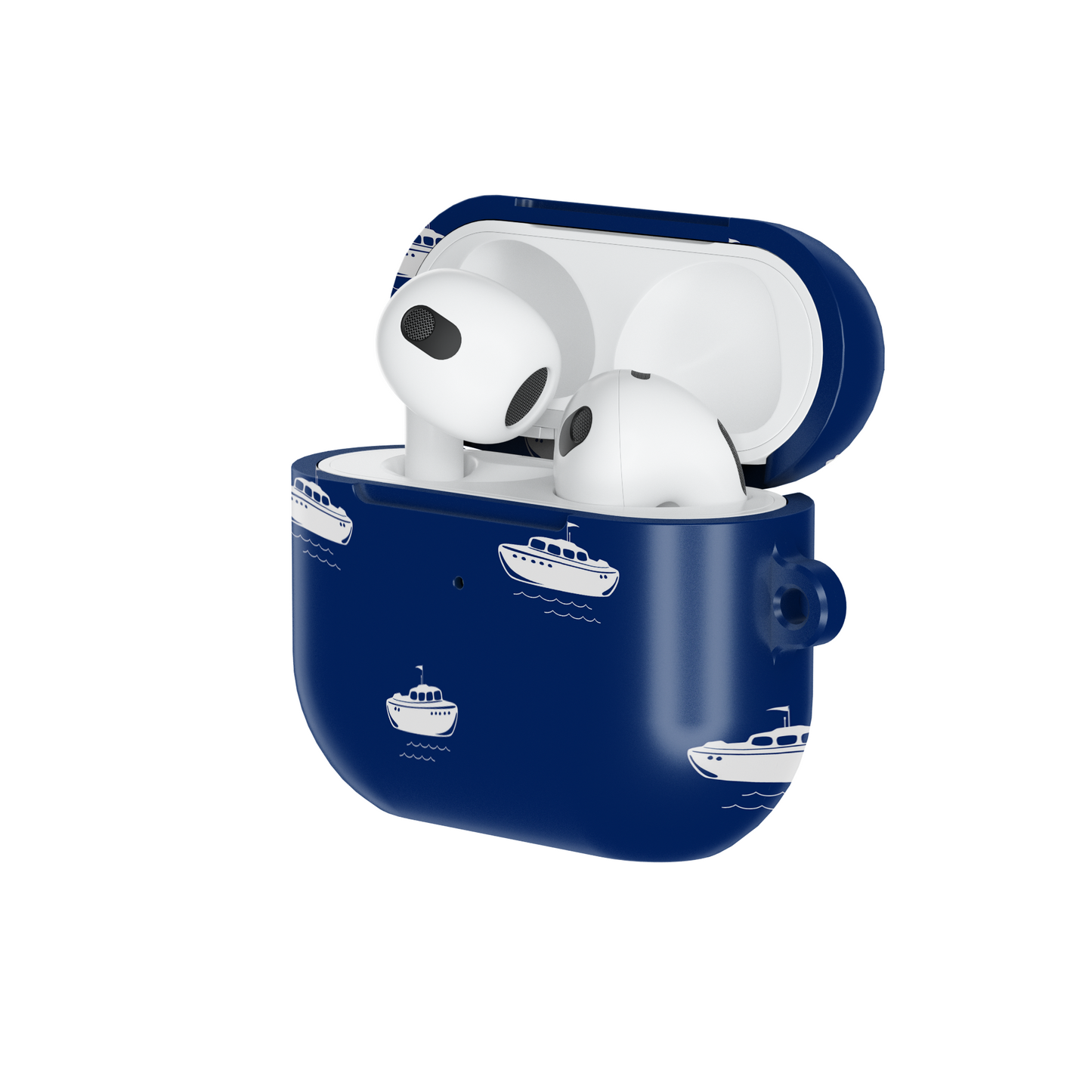Blue Boat Shockproof & Scratch-Resistant AirPods Case – Wireless Charging Compatible