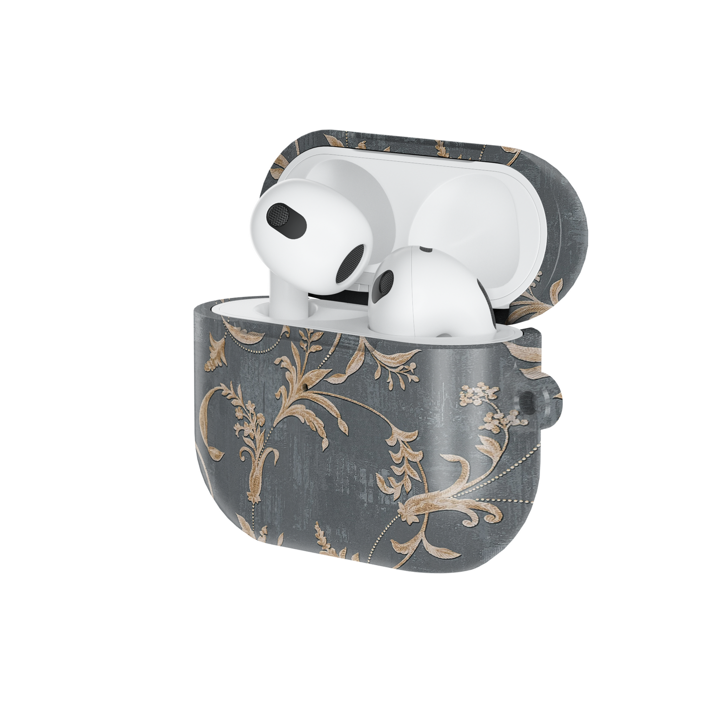 Old-Fashioned Flower Shockproof & Scratch-Resistant AirPods Case – Wireless Charging Compatible