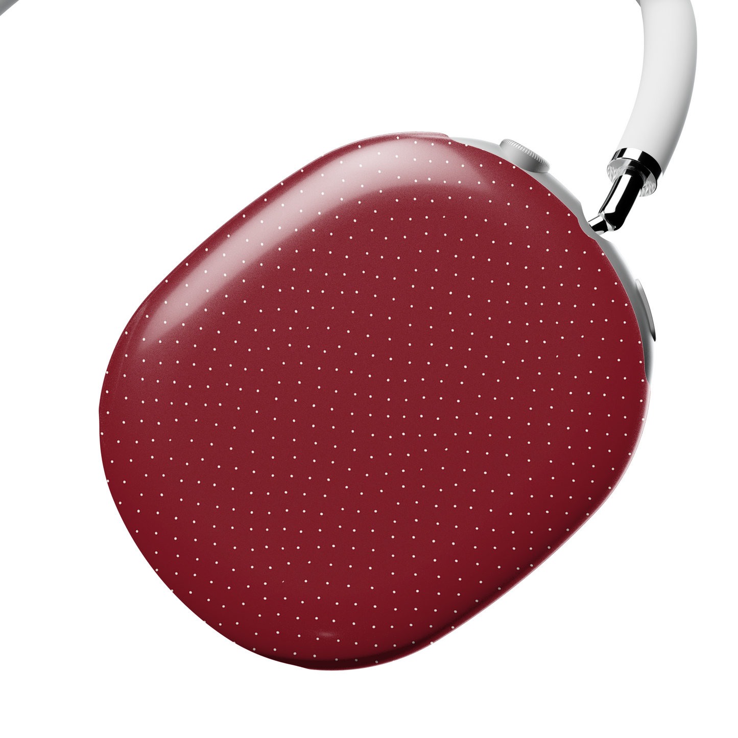 Burgundy & White Dots AirPods Max Case | Stylish Protective Cover for Apple Headphones