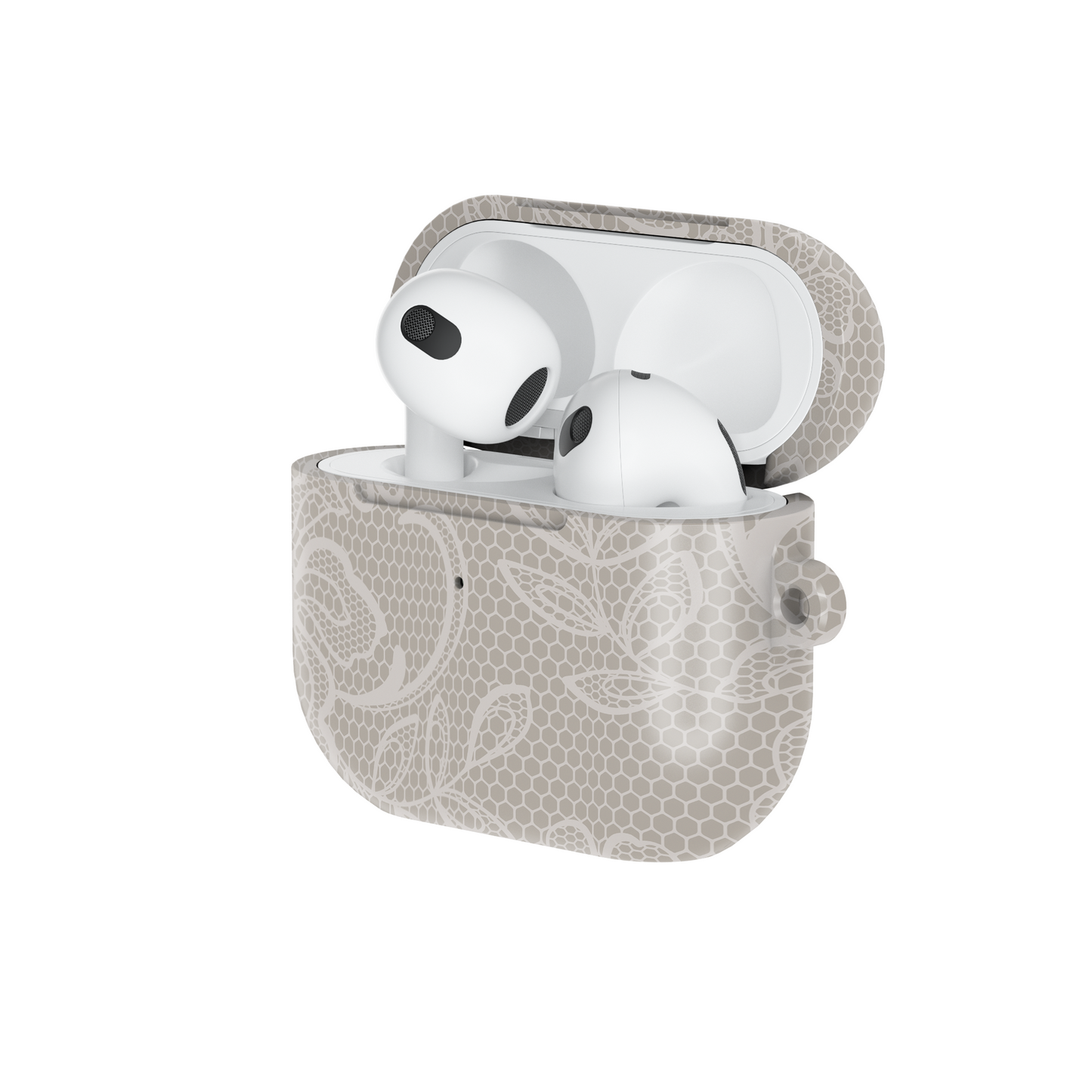 Vintage Floral Lace Shockproof & Scratch-Resistant AirPods Case – Wireless Charging Compatible