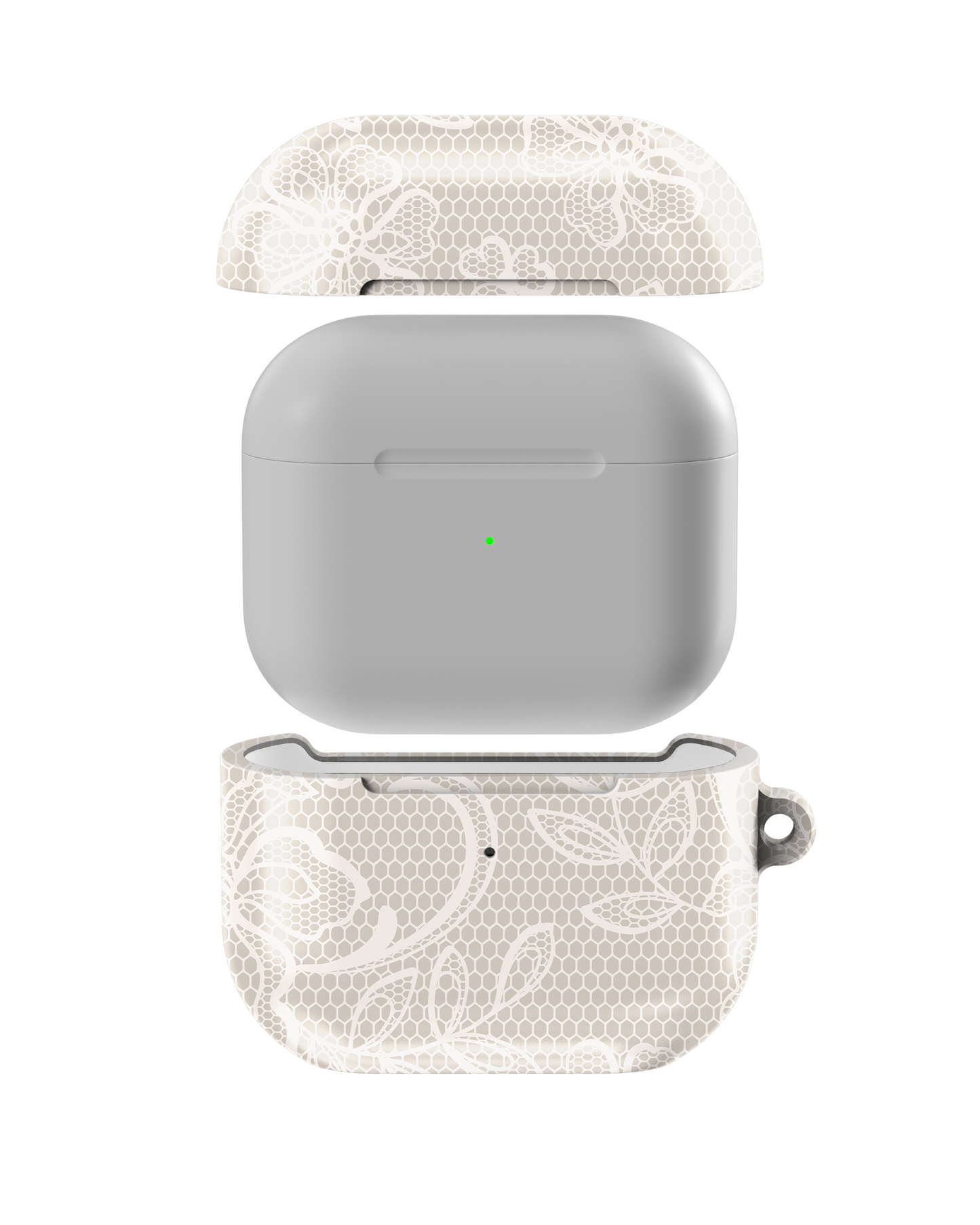 Vintage Floral Lace Shockproof & Scratch-Resistant AirPods Case – Wireless Charging Compatible