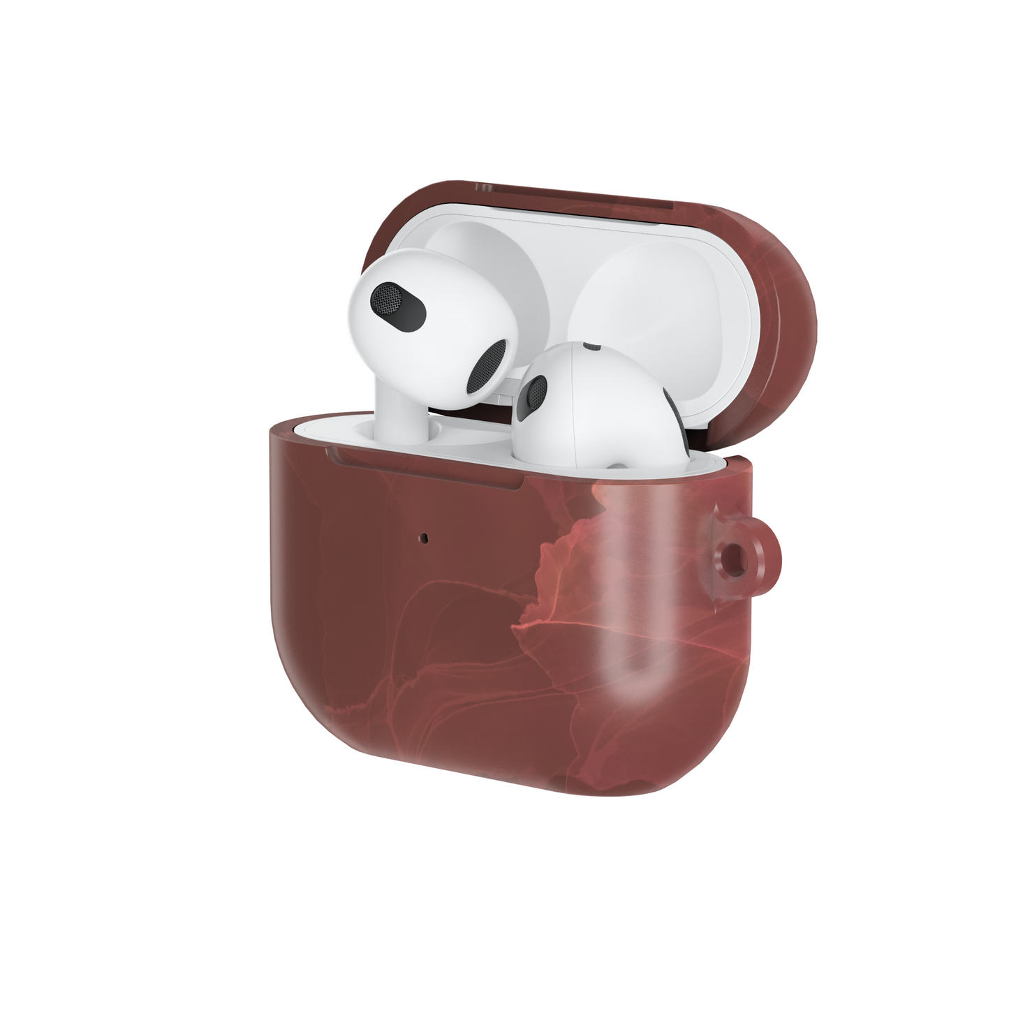 Blush Ink Splash Shockproof & Scratch-Resistant AirPods Case – Wireless Charging Compatible