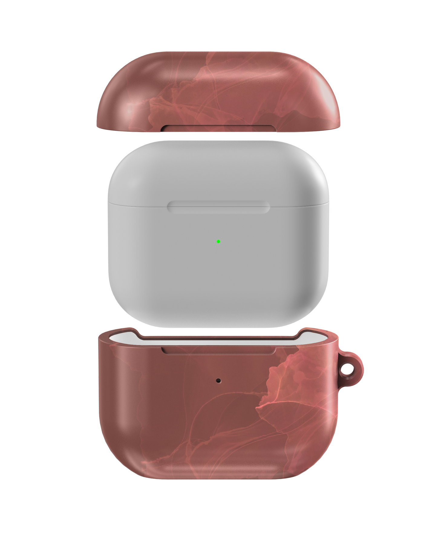 Blush Ink Splash Shockproof & Scratch-Resistant AirPods Case – Wireless Charging Compatible