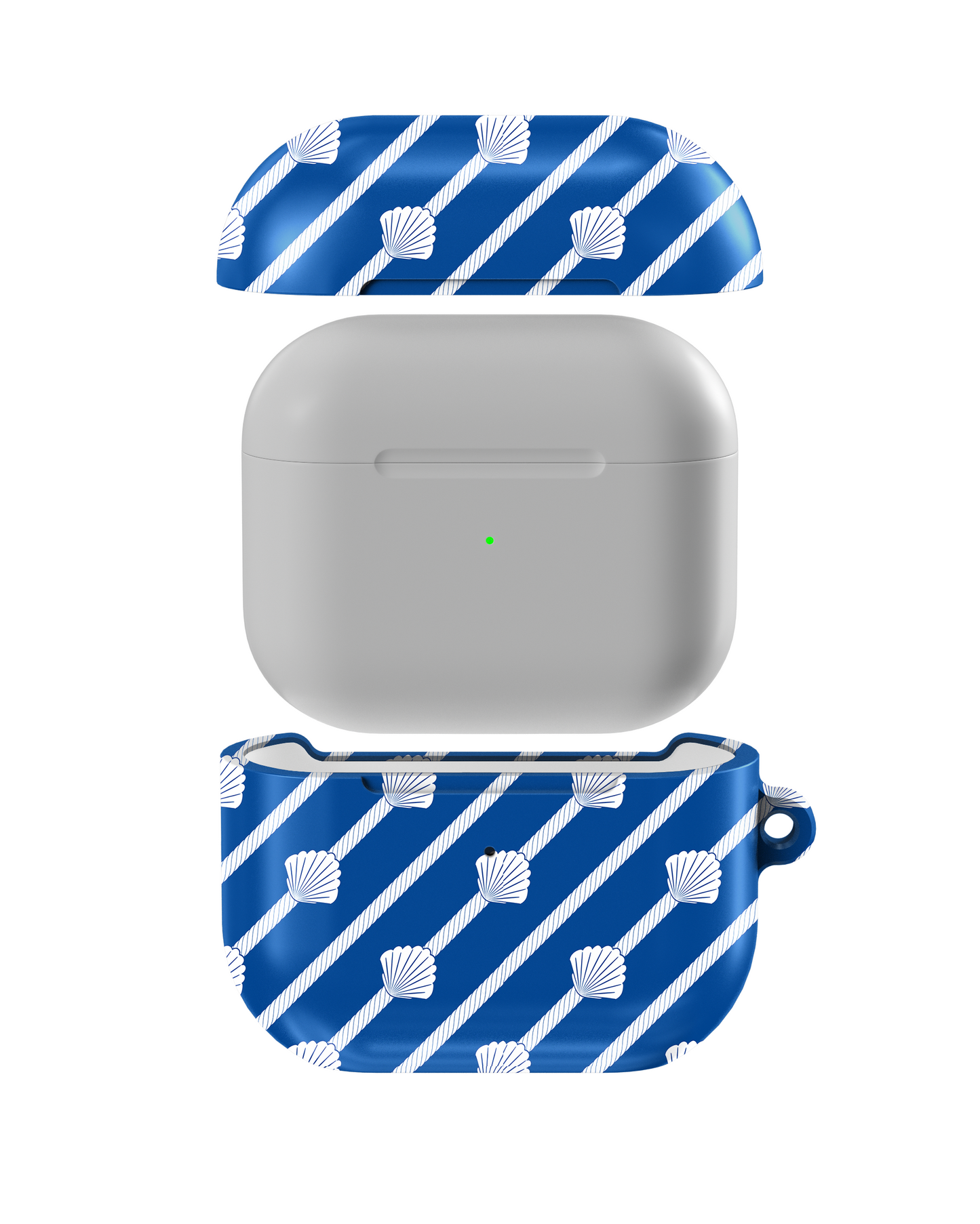Mermaid Mosaic Shell AirPods Case – Durable, Shockproof & Wireless Charging Compatible