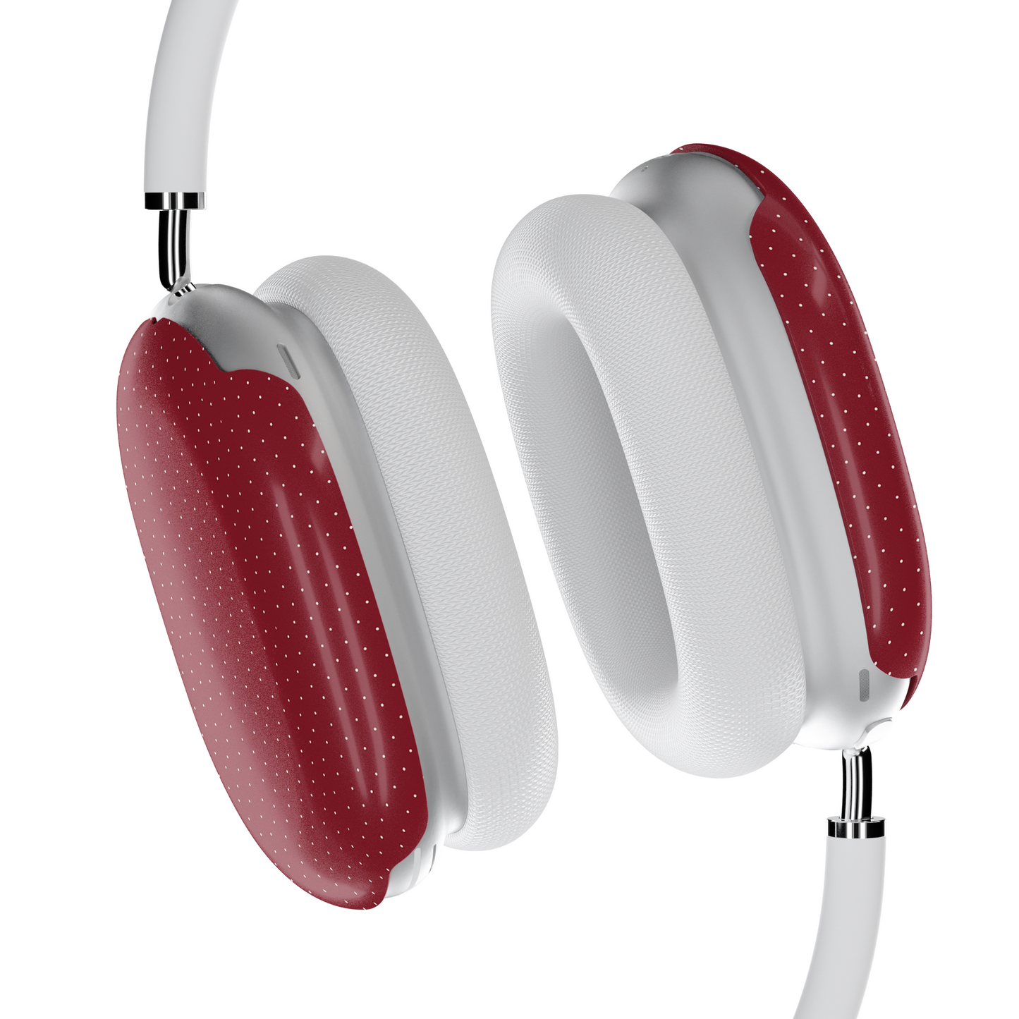 Burgundy Polka Dot AirPods Max Case – Wine Red Minimal Elegant Aesthetic - JGUS