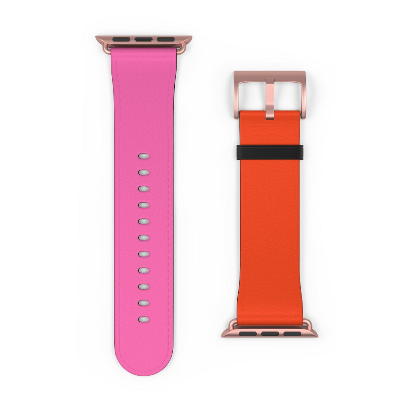 Plaid Sunset Orange & Pink Apple Watch Band - JGUS