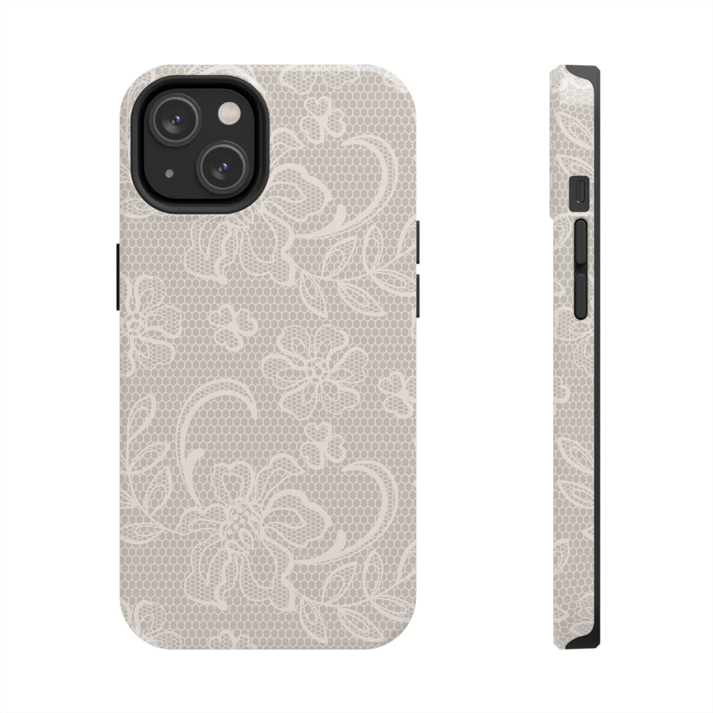 Vintage Floral Lace Phone Case – Aesthetic Protective Cover for iPhone & Samsung