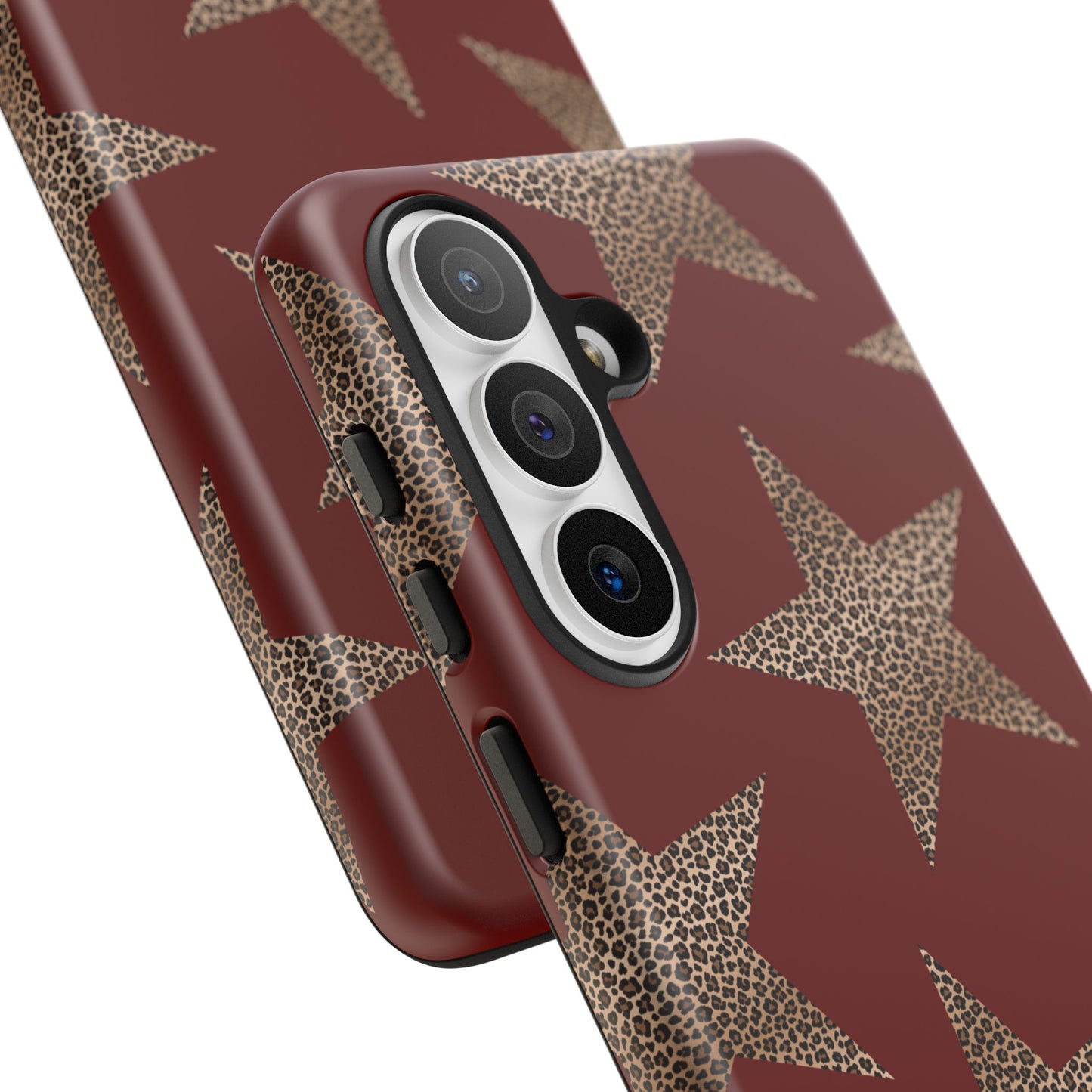 Leopard Star Luxe - Burgundy Edition | Aesthetic Coquette Phone Case for iPhone & Galaxy - JGUS