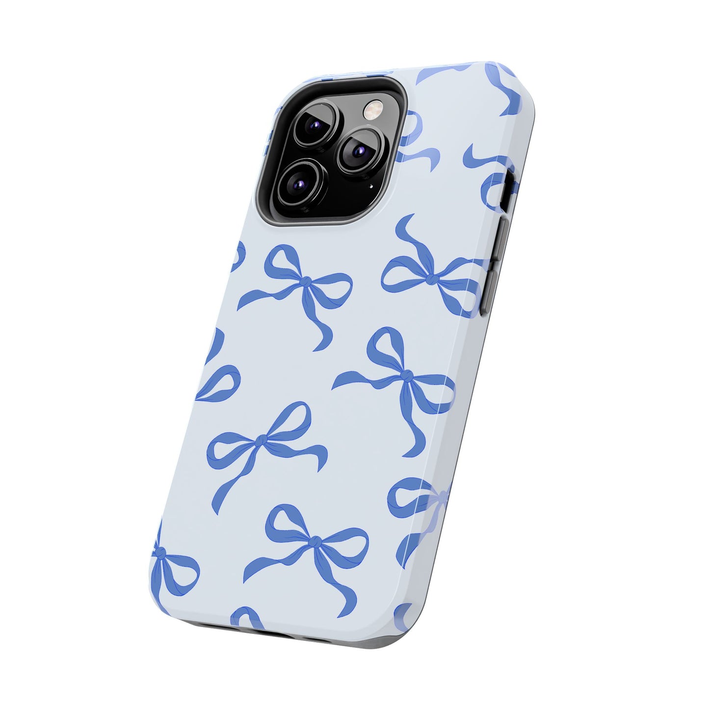 Vintage Blue Bow Phone Case – Playful, Protective, and Eco-Friendly