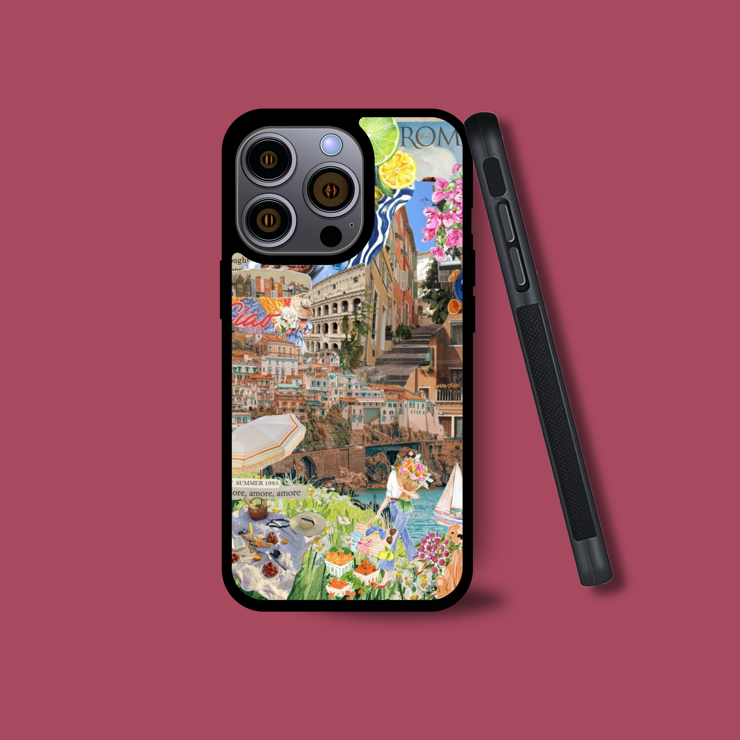Rome Collage Phone Case – Stylish iPhone Protection with Iconic Italian Flair