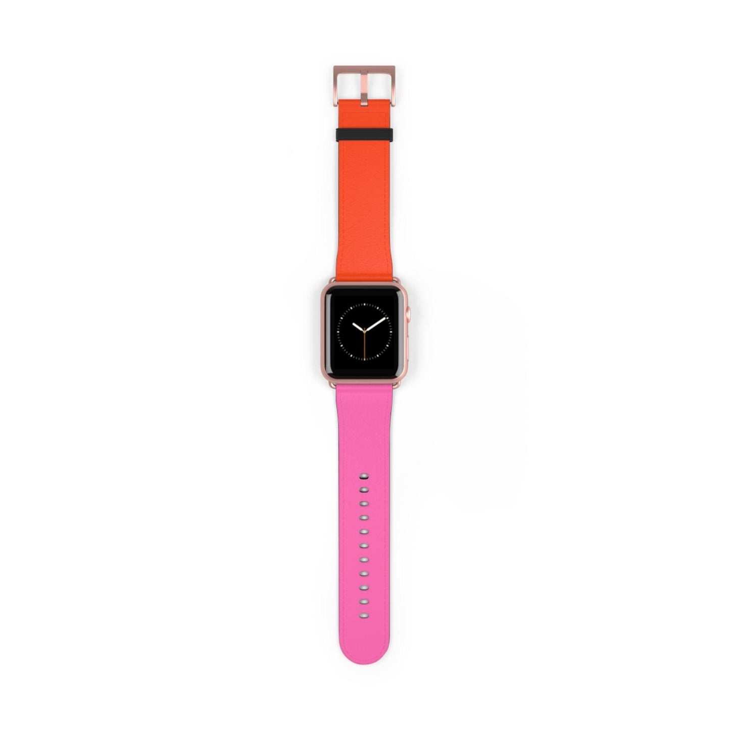 Plaid Sunset Orange & Pink Apple Watch Band - JGUS