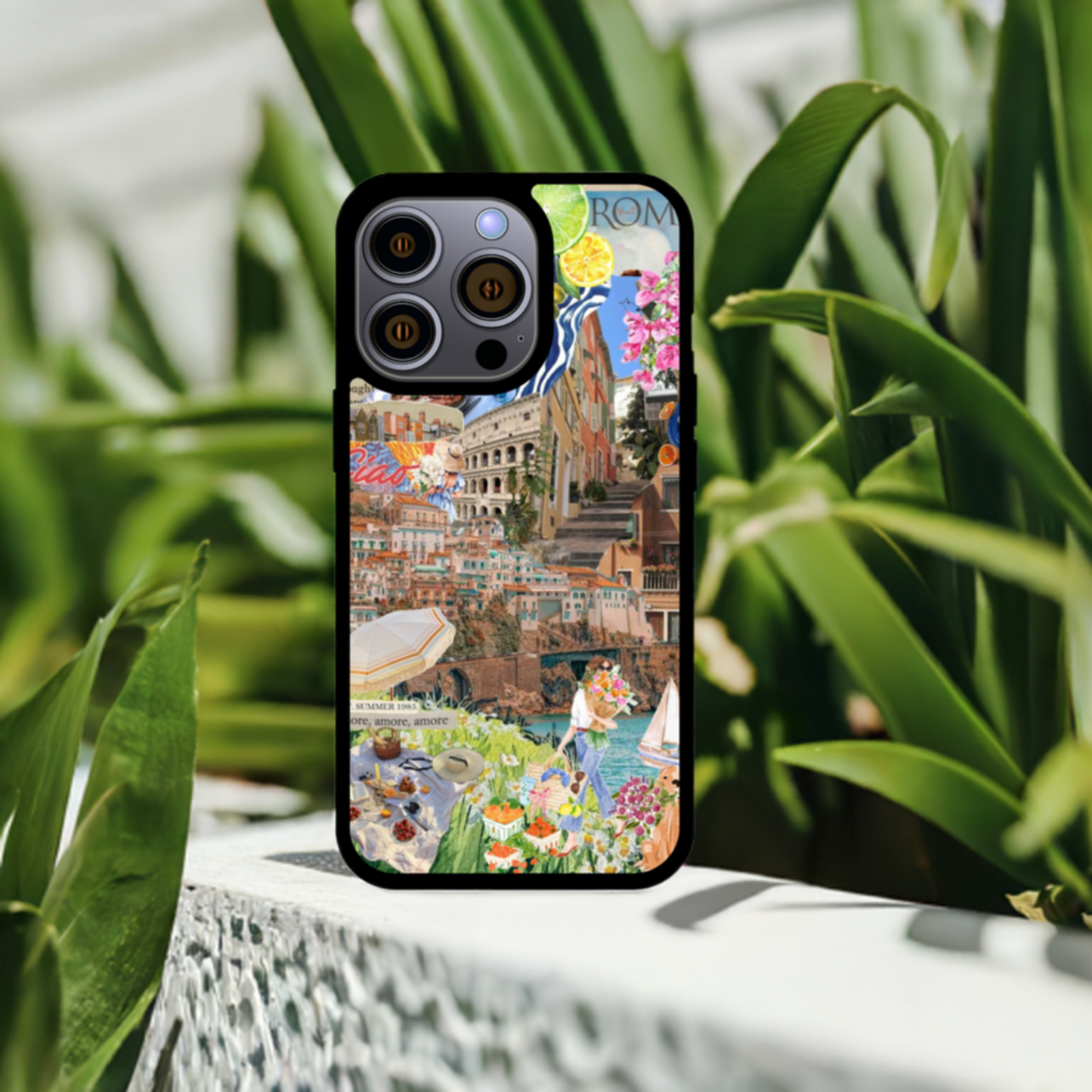 Rome Collage Phone Case – Stylish iPhone Protection with Iconic Italian Flair