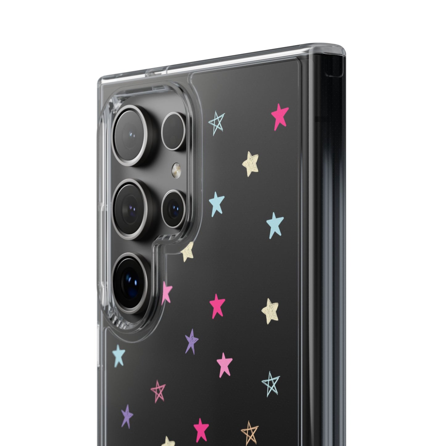 Star Pattern Clear Phone Case